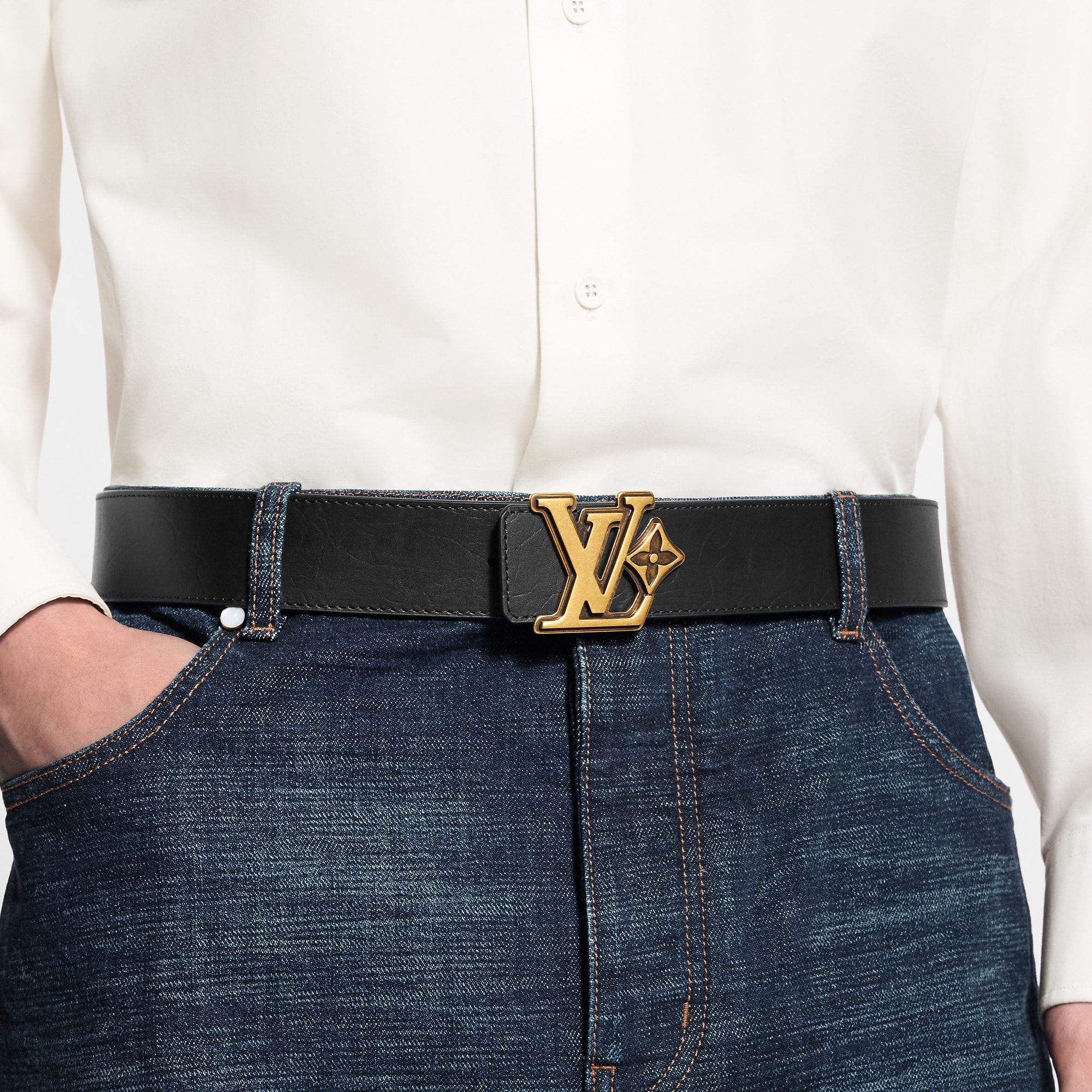 LV Flower Damier Phriendship 40mm Reversible Belt