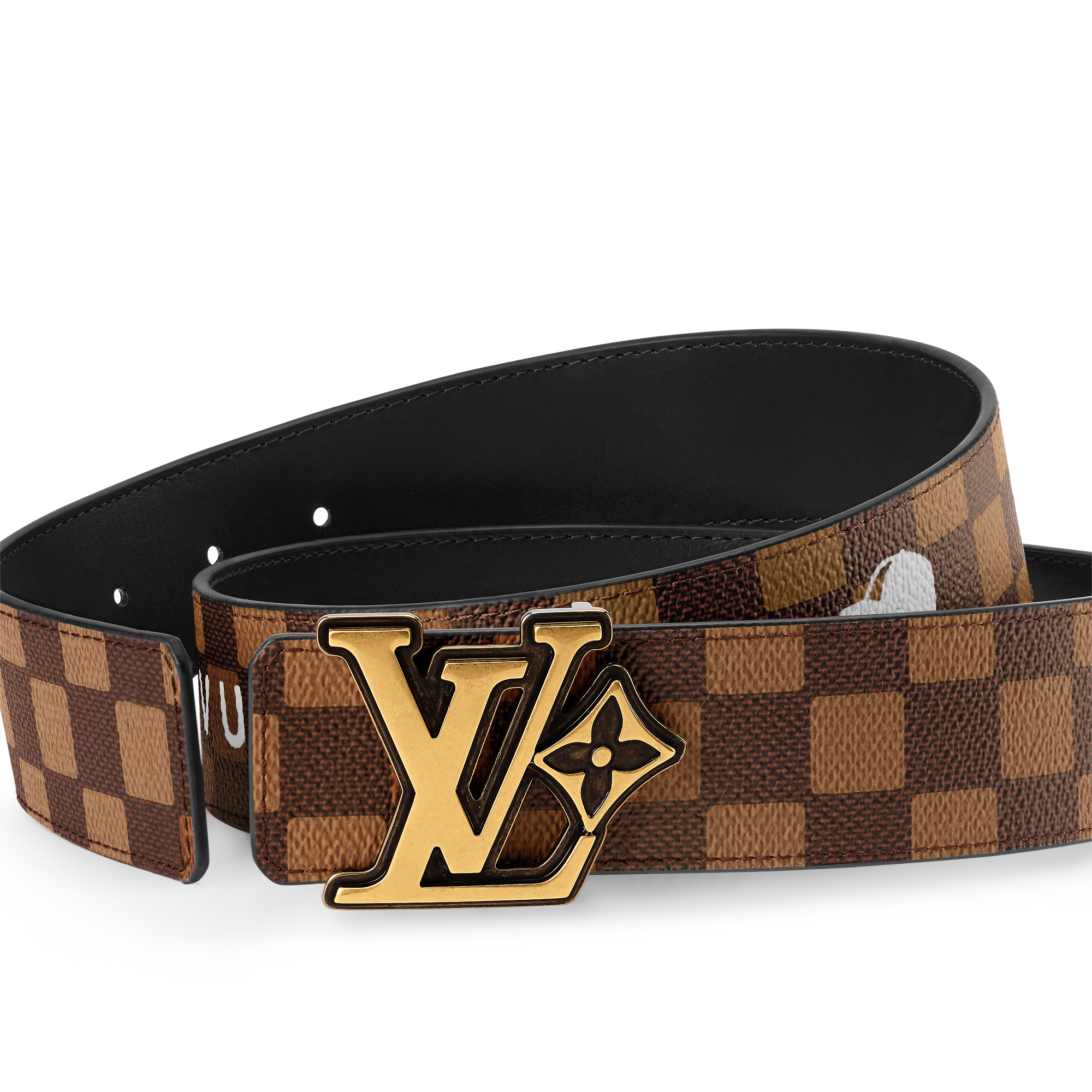 LV Flower Damier Phriendship 40mm Reversible Belt