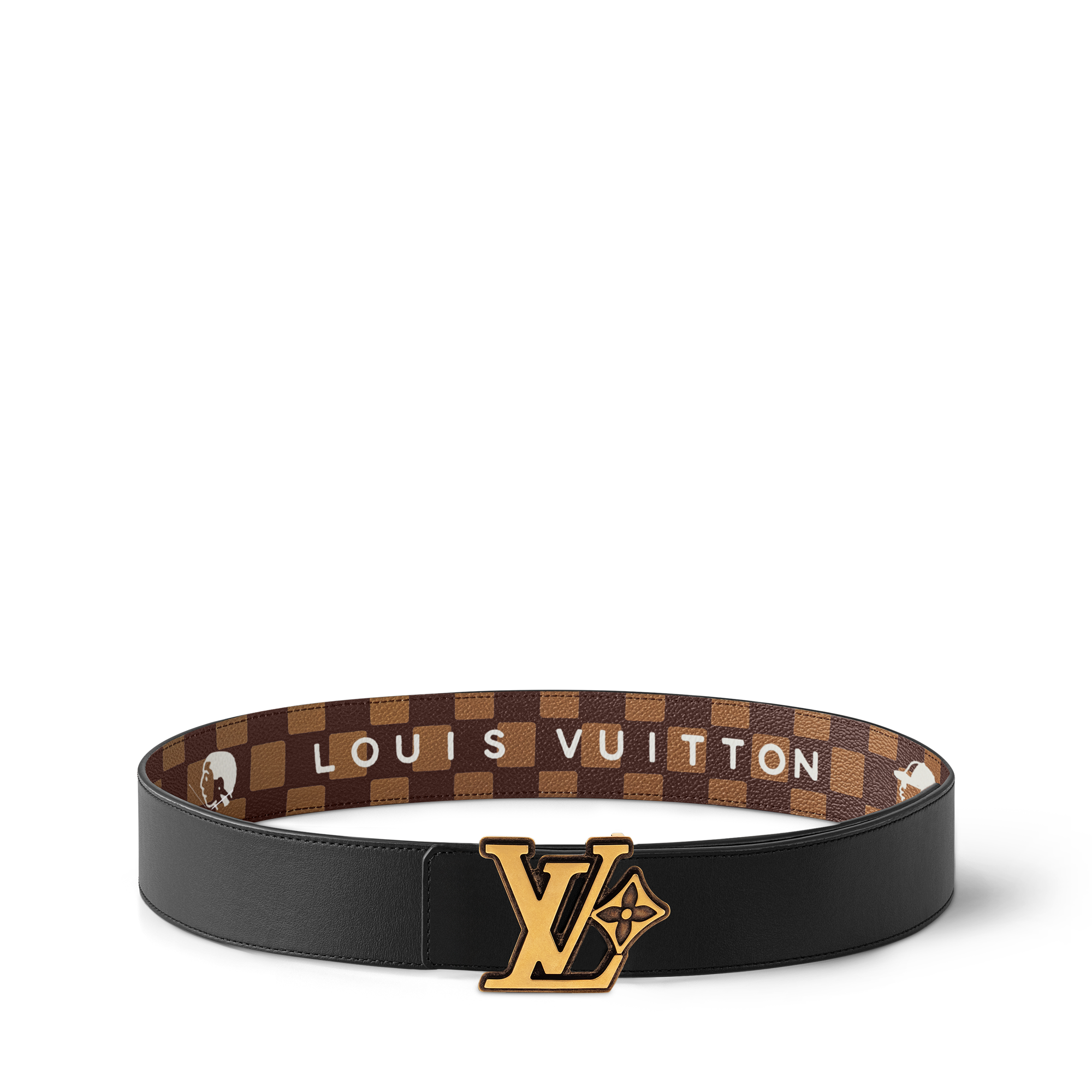  Accessories Belts LV Flower Damier Phriendship 40mm Reversible Belt | Louis Vuitton ® (Product zoom)