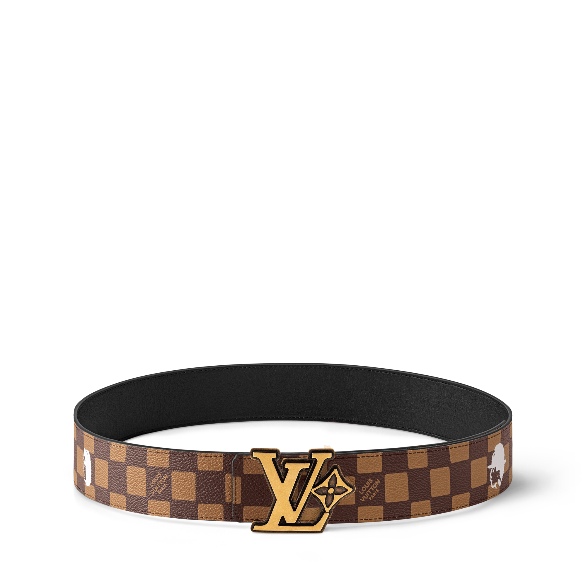  Accessories Belts LV Flower Damier Phriendship 40mm Reversible Belt | Louis Vuitton ® (Product zoom)