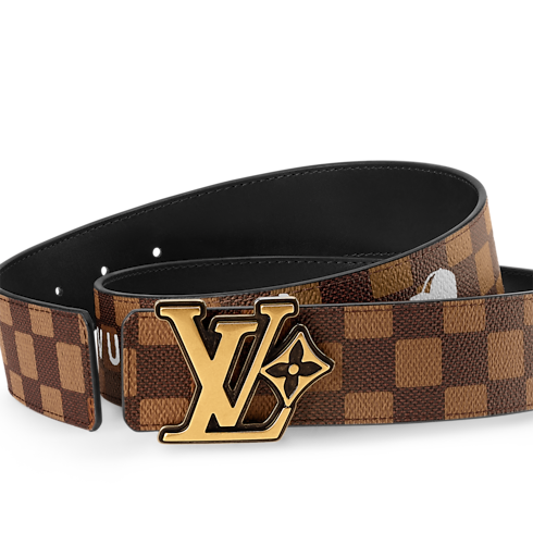 Accessories Belts LV Flower Damier Phriendship 40mm Reversible Belt | Louis Vuitton ® (Product zoom)