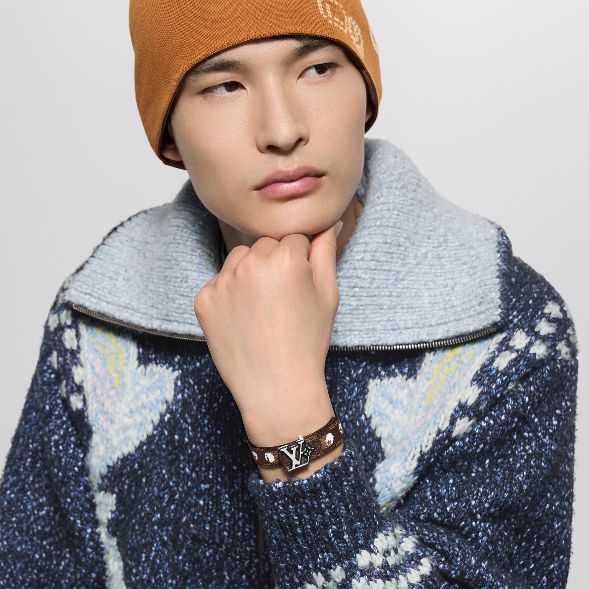  Fashion Jewelry Bracelets LV Flower Damier Phriendship Reversible Bracelet | Louis Vuitton ® (Product zoom)