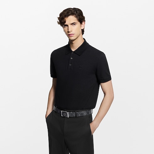 Ready-to-Wear T-Shirts and Polos LV Flower Pique Polo | Louis Vuitton ® (Product zoom)