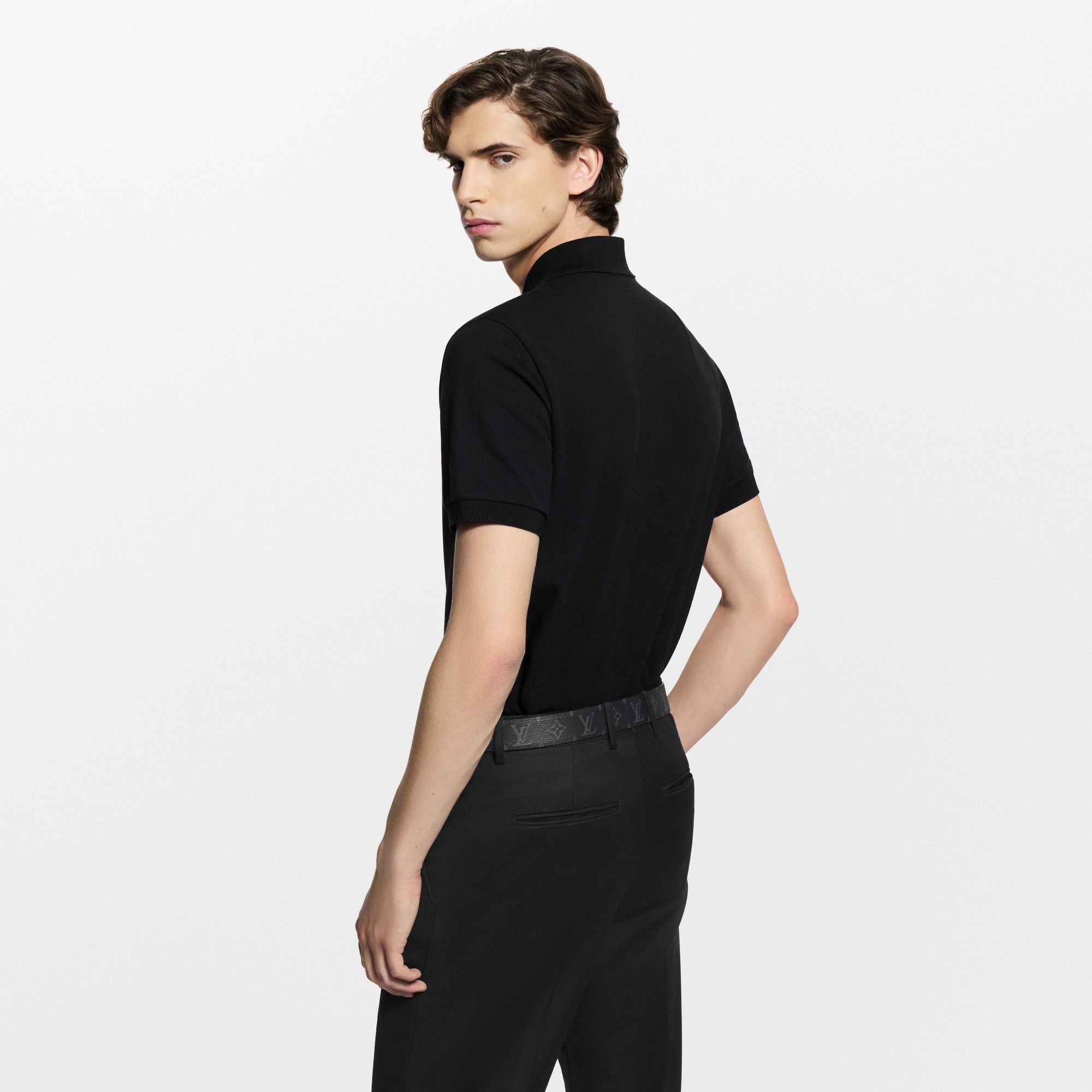  Ready-to-Wear T-Shirts and Polos LV Flower Pique Polo | Louis Vuitton ® (Product zoom)