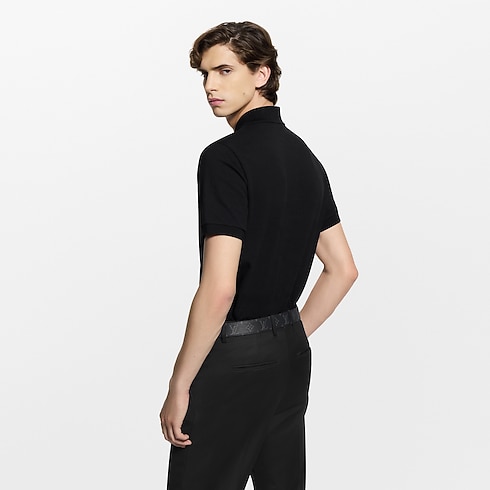 Ready-to-Wear T-Shirts and Polos LV Flower Pique Polo | Louis Vuitton ® (Product zoom)