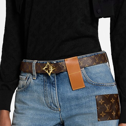 Accessories Belts LV Flowergram 30mm Reversible Belt | Louis Vuitton ® (Product zoom)