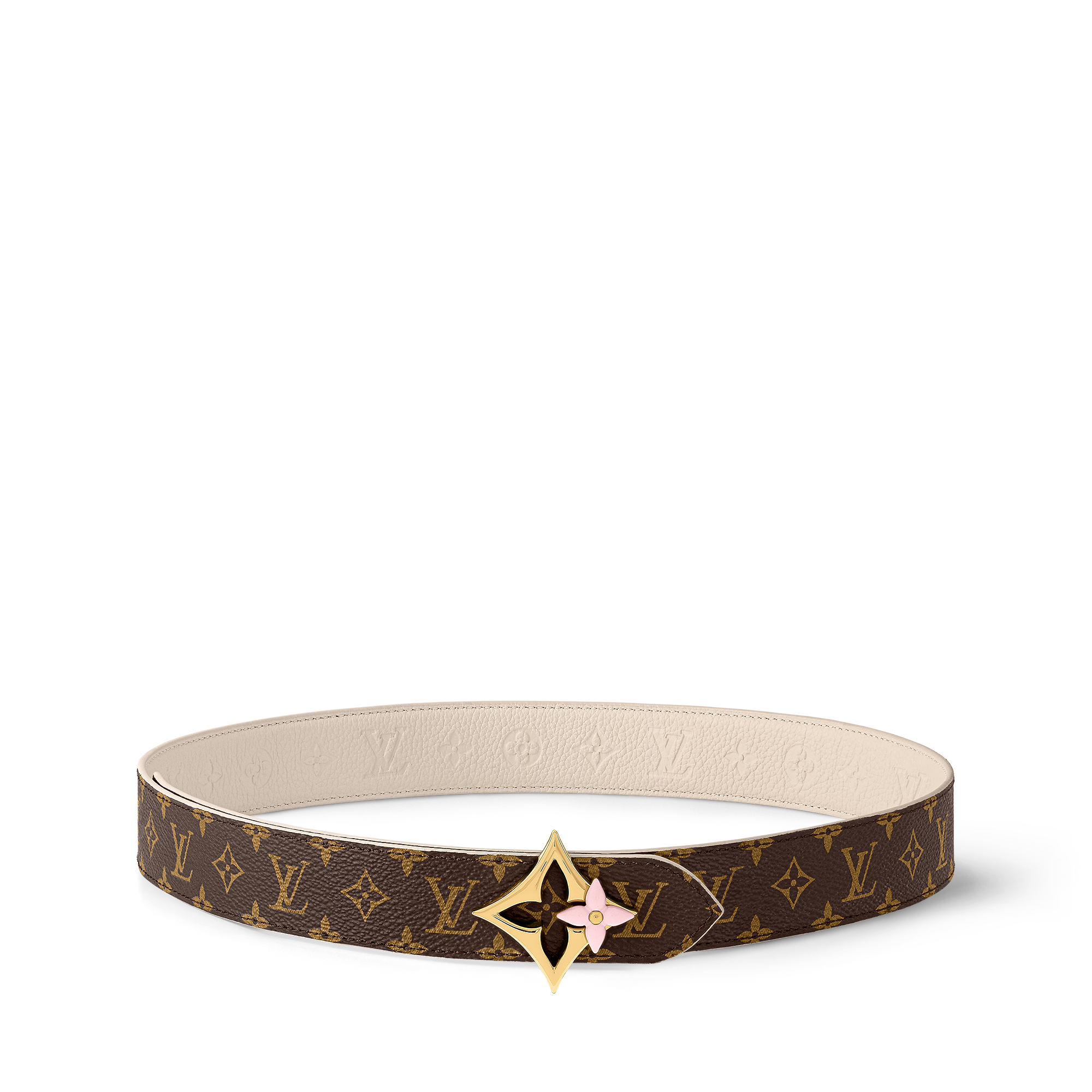 LV Flowergram Enamel 30mm Reversible Belt