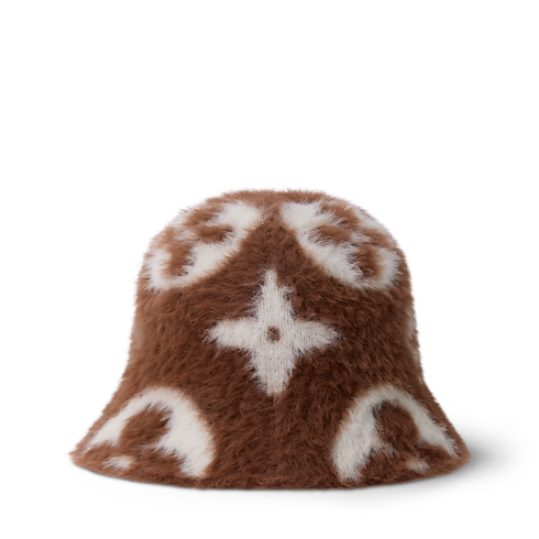 S00 Accessories Hats and Gloves LV Fluffy Monogram Hat | Louis Vuitton ® (Product zoom)