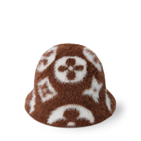 S00 Accessories Hats and Gloves LV Fluffy Monogram Hat | Louis Vuitton ® (Product zoom)