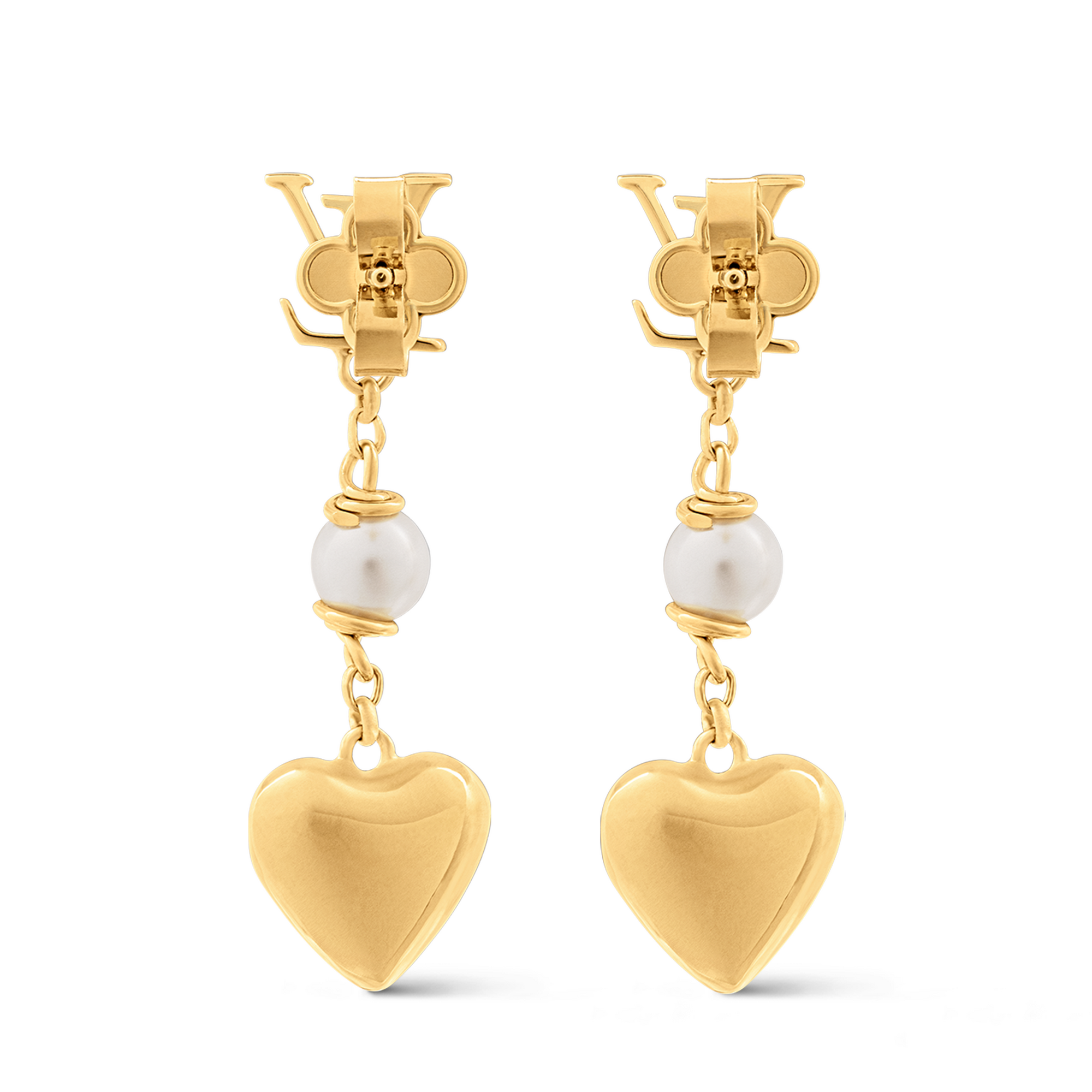 S00 Fashion Jewelry All Fashion Jewelry LV Heart Earrings | Louis Vuitton ® (Product zoom)