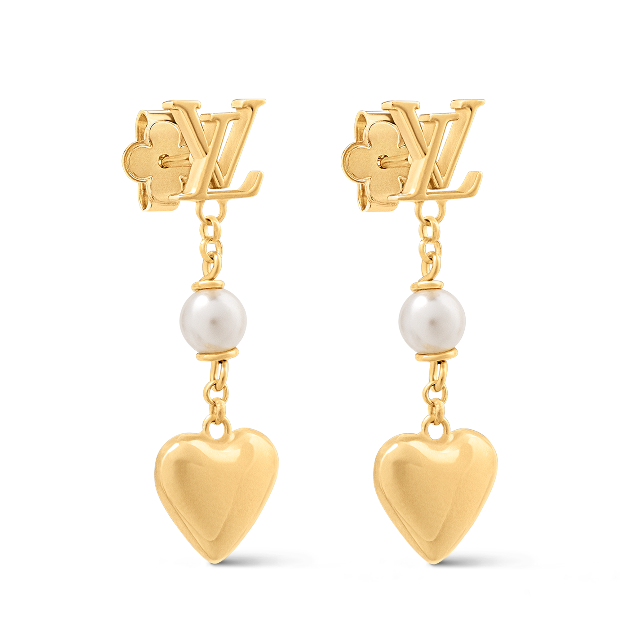 S00 Fashion Jewelry All Fashion Jewelry LV Heart Earrings | Louis Vuitton ® (Product zoom)