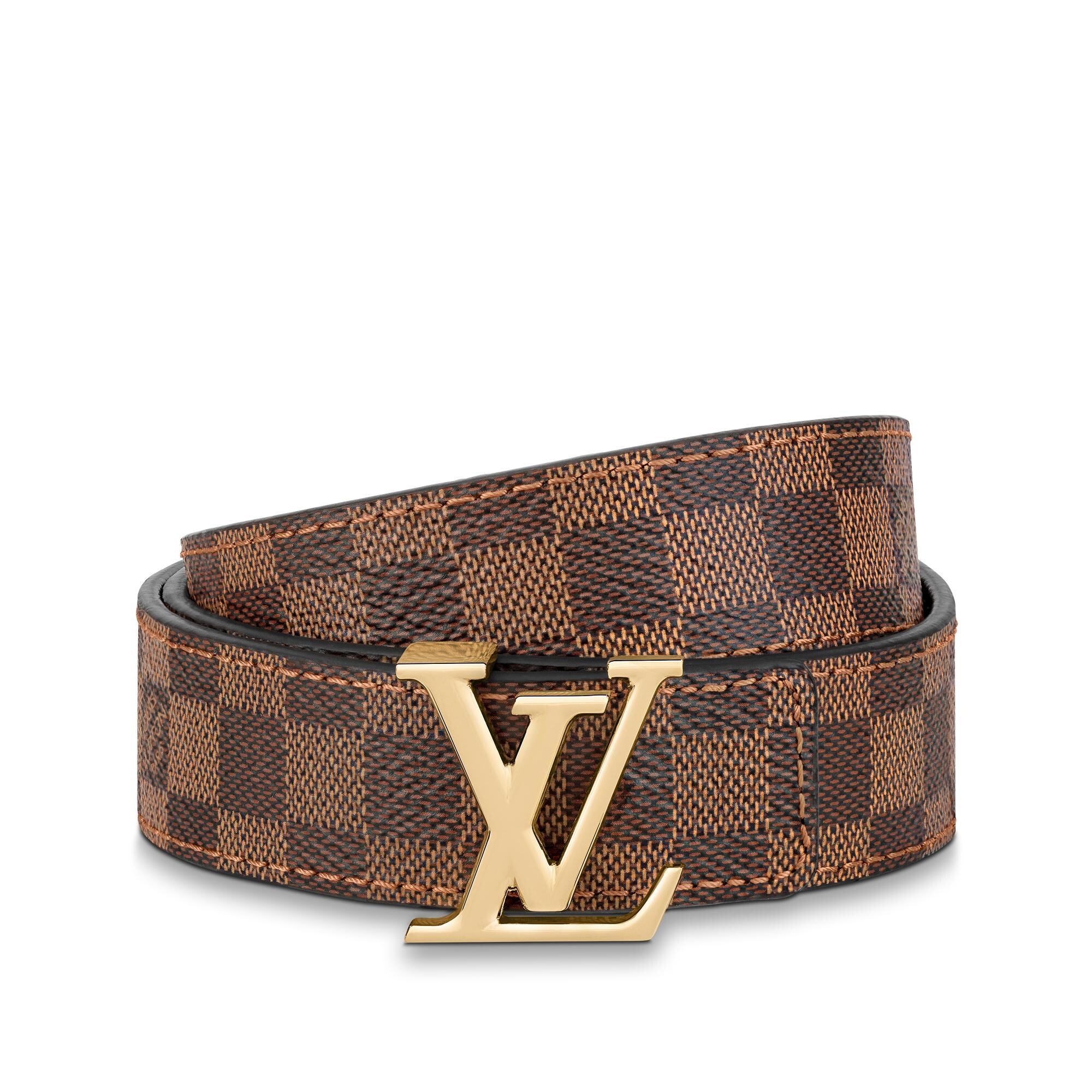 LV Iconic 25 mm Reversible Belt Damier Ebene Women Accessories