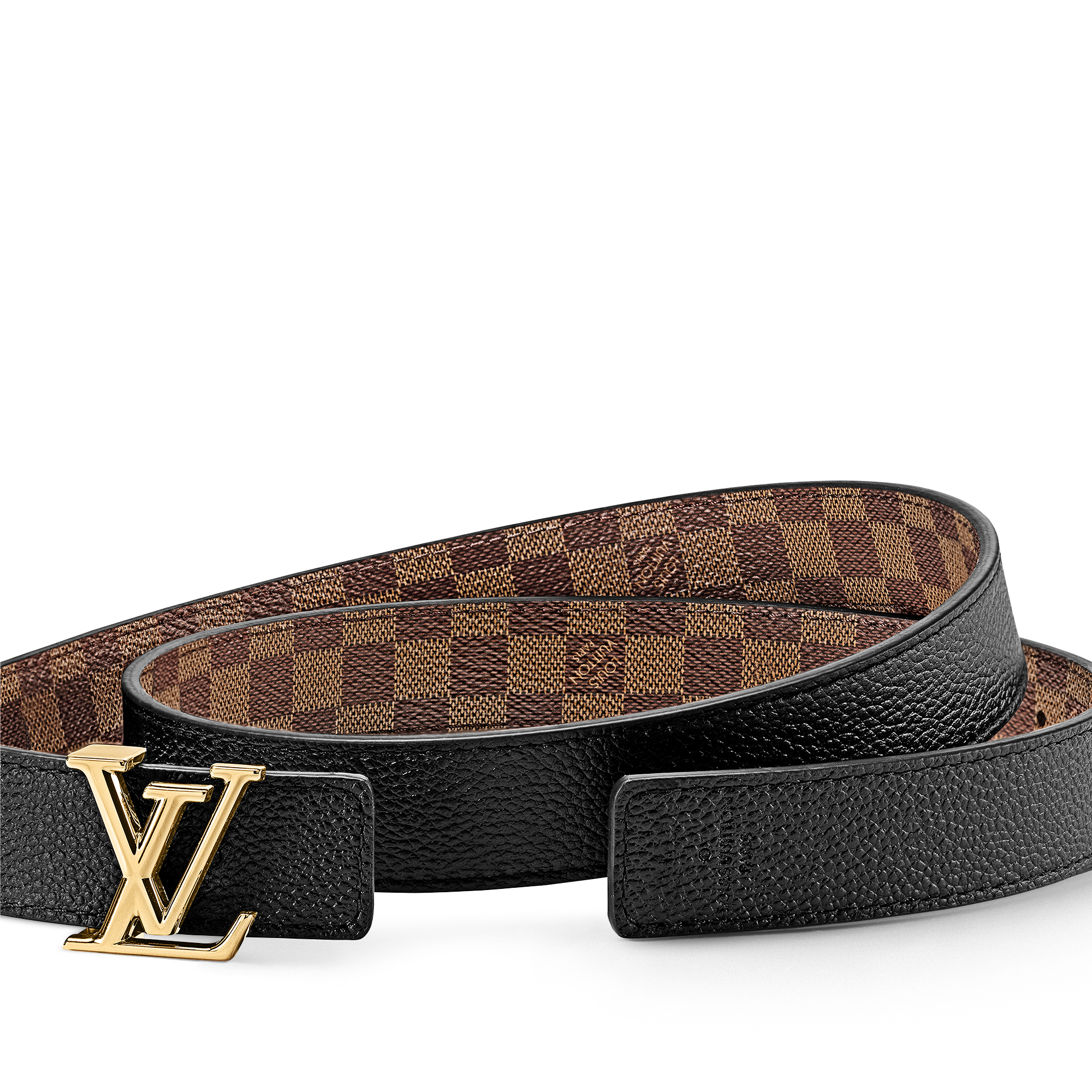Damier Ebene Accessories New This Season LV Iconic 25 mm Reversible Belt | Louis Vuitton ® (Product zoom)