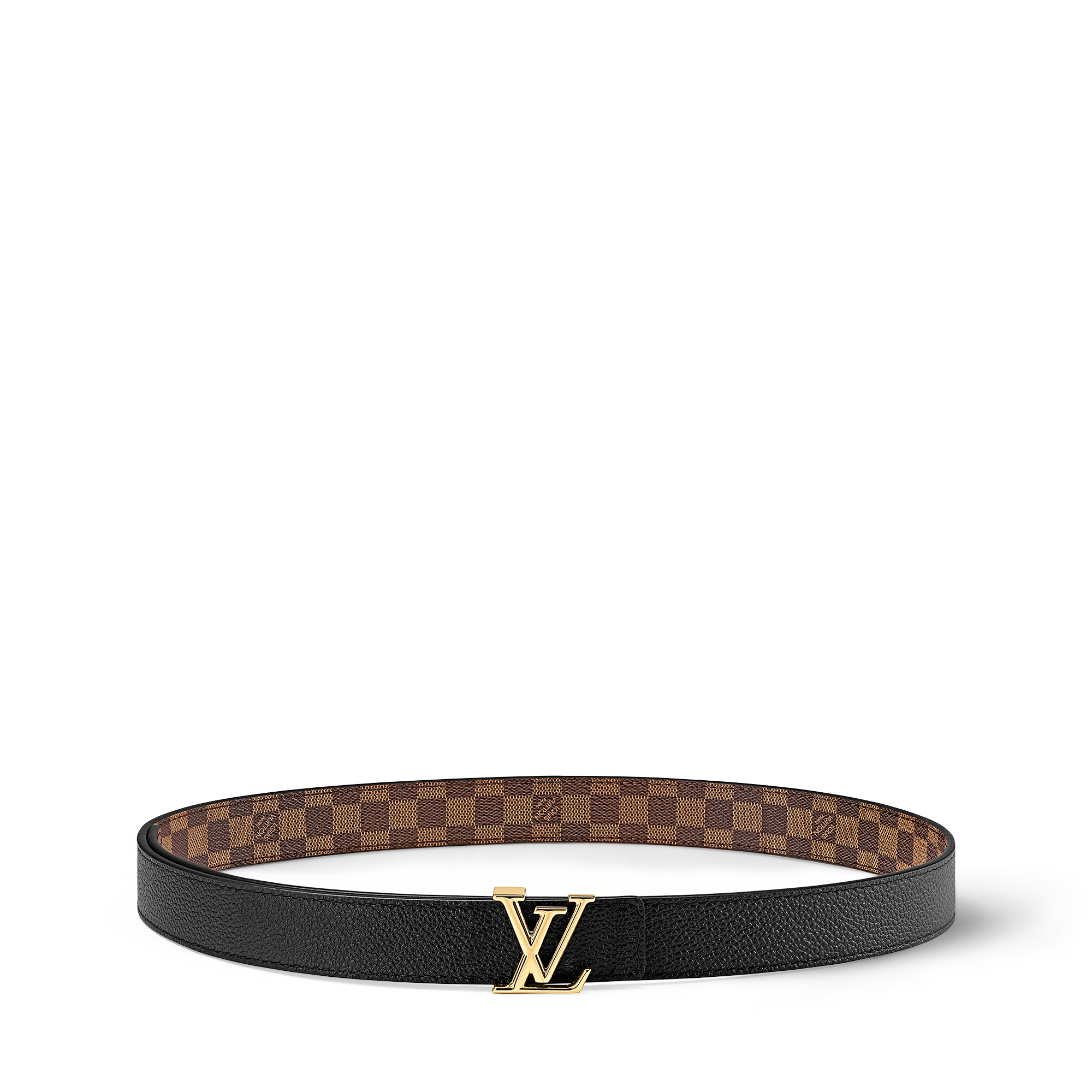 Damier Ebene Accessories New This Season LV Iconic 25 mm Reversible Belt | Louis Vuitton ® (Product zoom)