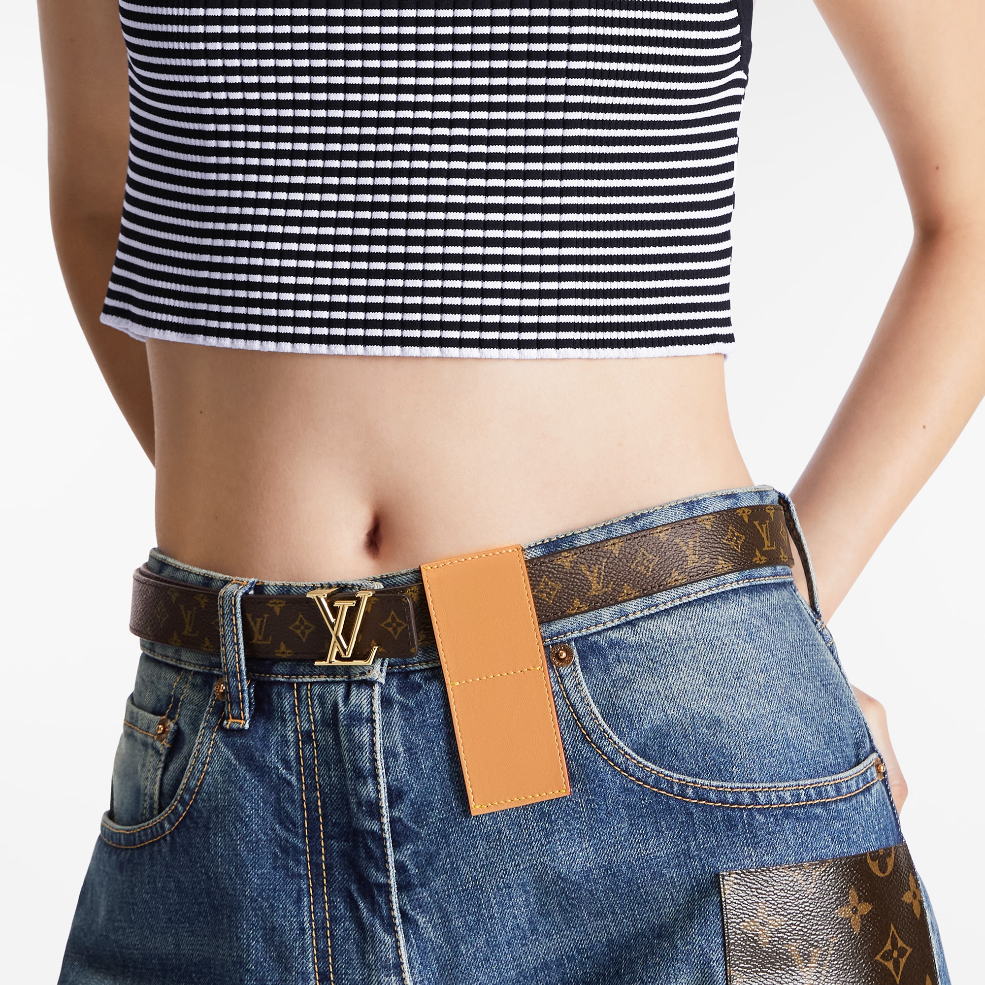 Monogram Accessories New This Season LV Iconic 25 mm Reversible Belt | Louis Vuitton ® (Product zoom)