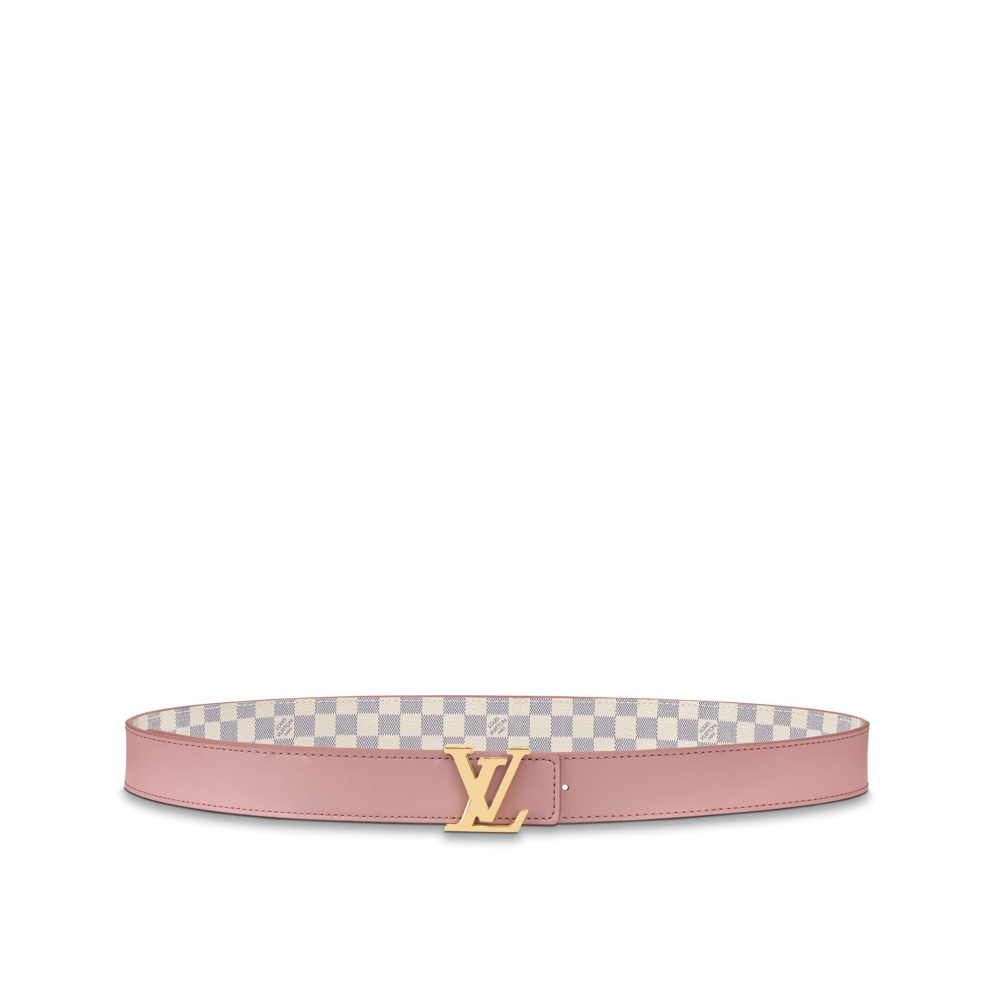 louis vuitton pink reversible belt