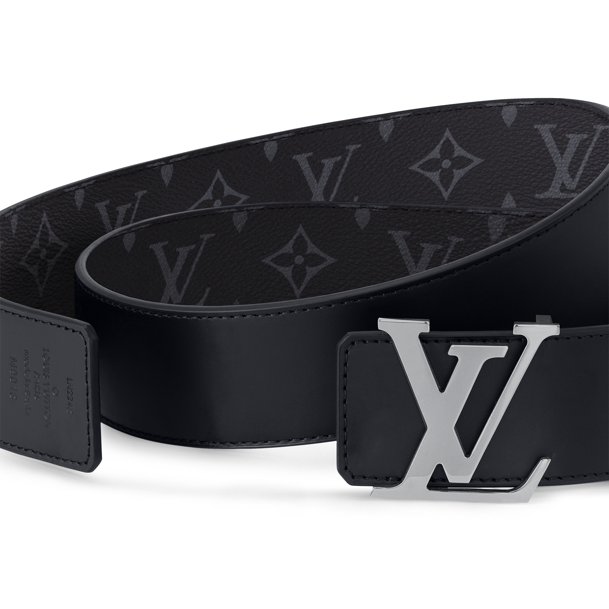 Monogram Eclipse Canvas Accessories Belts LV Initiales 40MM Reversible | Louis Vuitton ® (Product zoom)