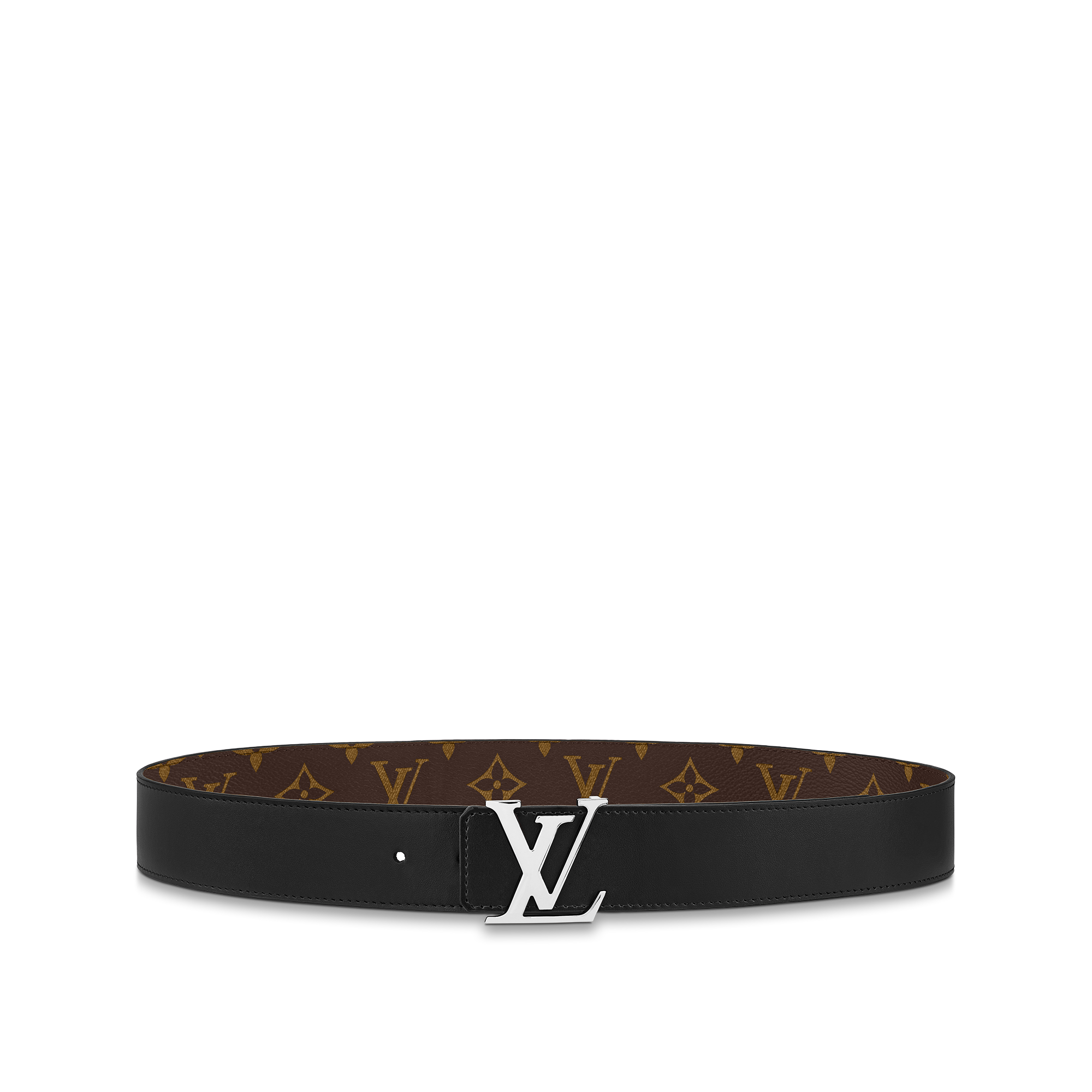 Monogram Macassar Canvas Accessories Belts LV Initiales 40MM Reversible | Louis Vuitton ® (Product zoom)
