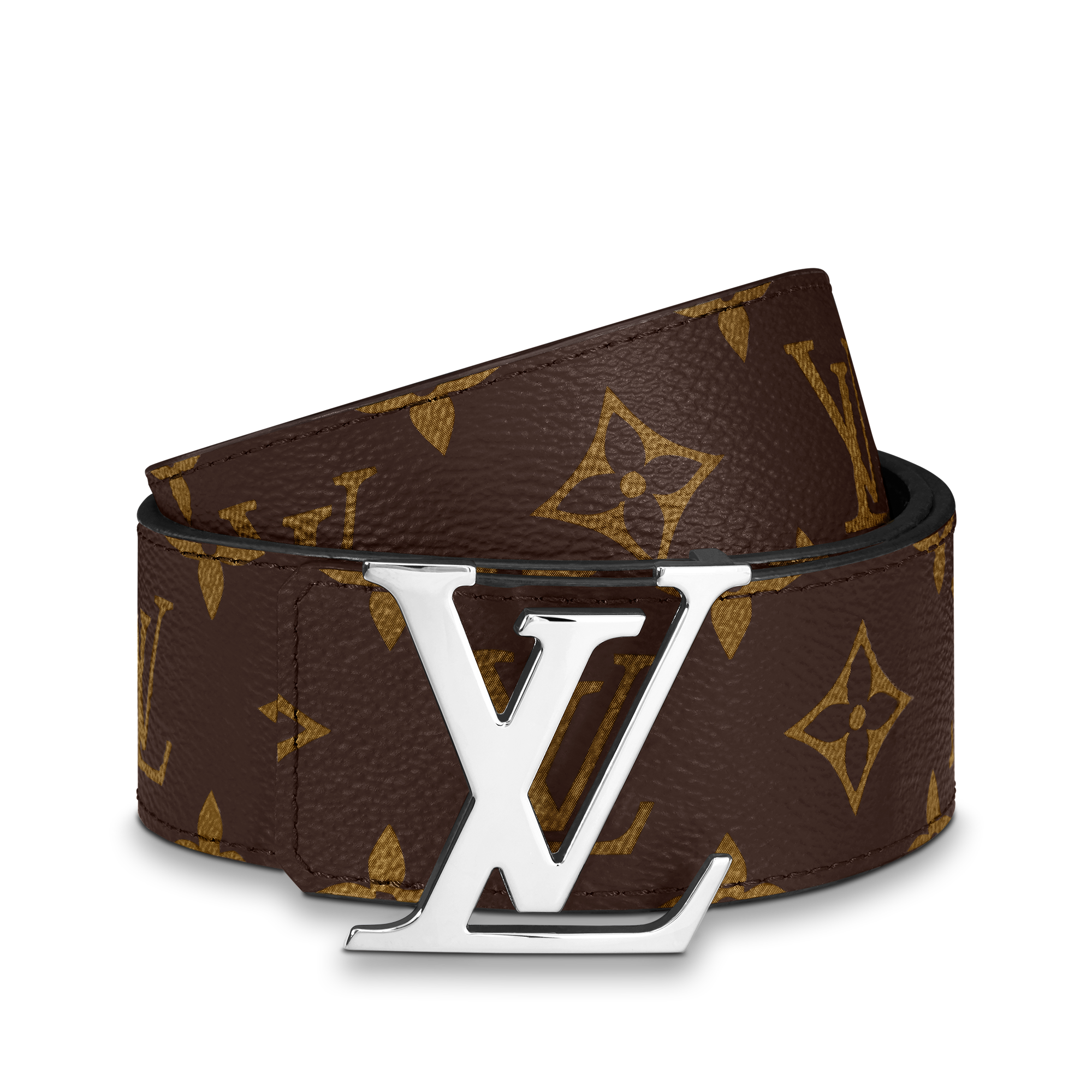 Monogram Macassar Canvas Accessories Belts LV Initiales 40MM Reversible | Louis Vuitton ® (Product zoom)
