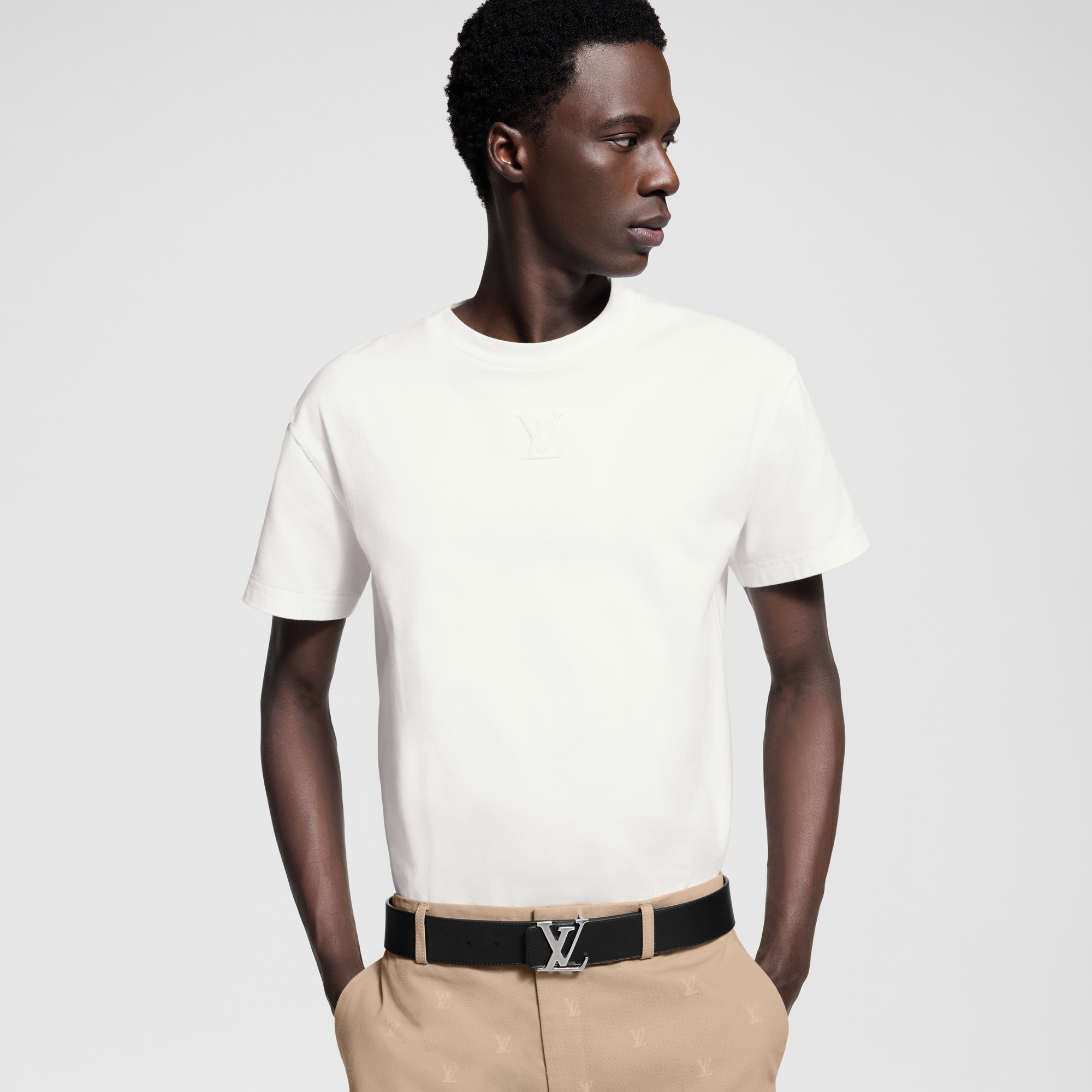 Monogram Macassar Canvas Accessories Belts LV Initiales 40MM Reversible | Louis Vuitton ® (Product zoom)