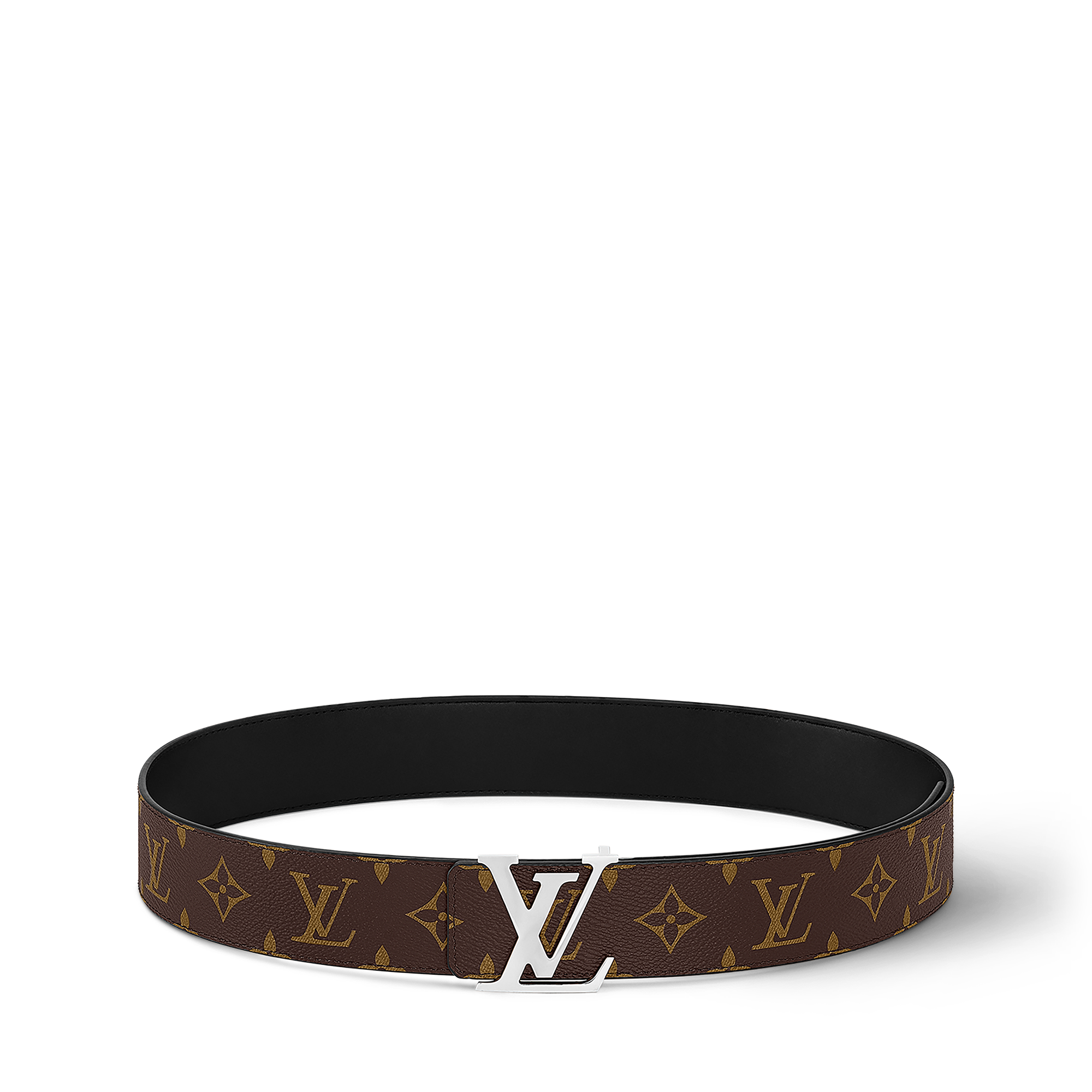Monogram Macassar Canvas Accessories Belts LV Initiales 40MM Reversible | Louis Vuitton ® (Product zoom)
