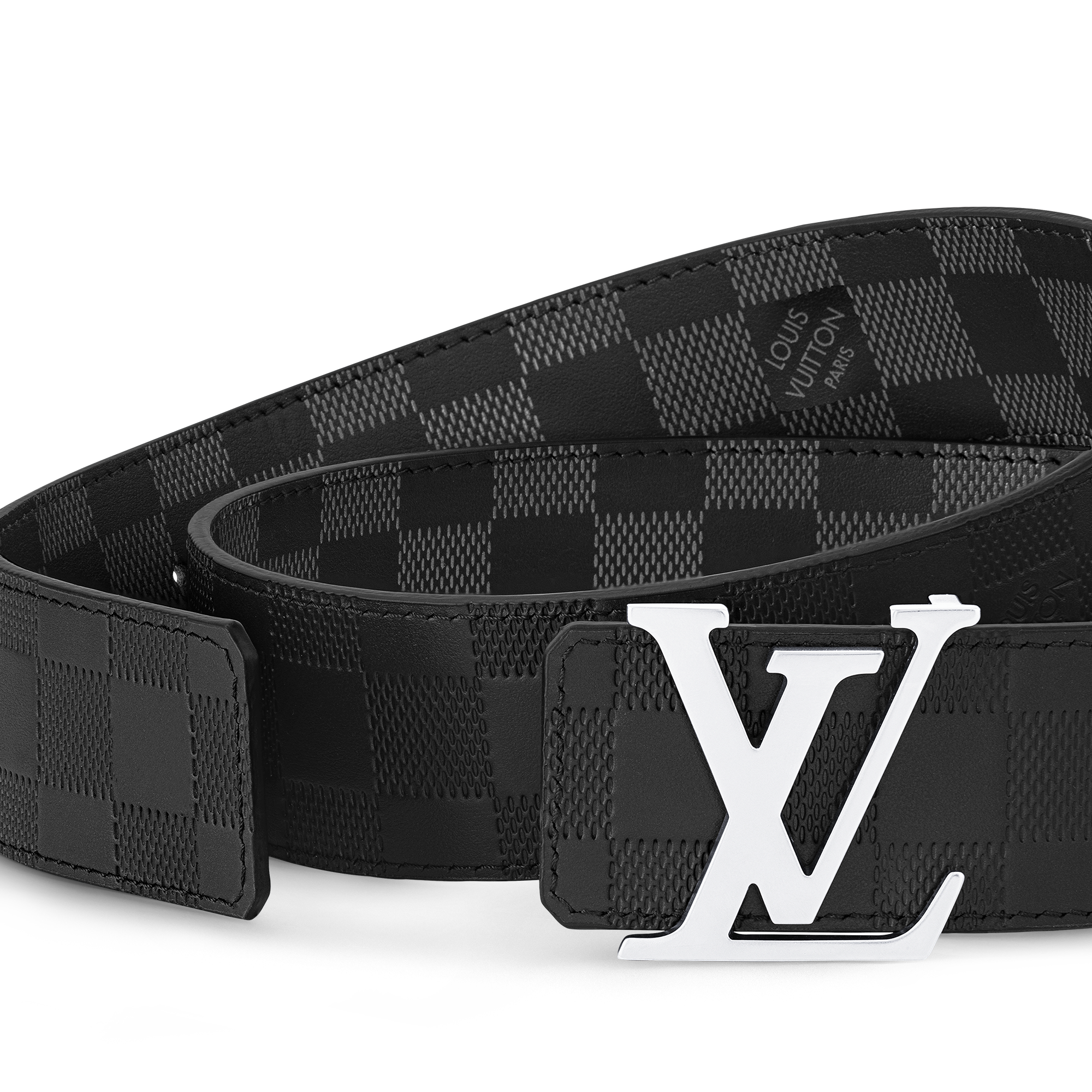 Damier Infini Leather Accessories Belts LV Initiales 40mm Reversible Belt | Louis Vuitton ® (Product zoom)