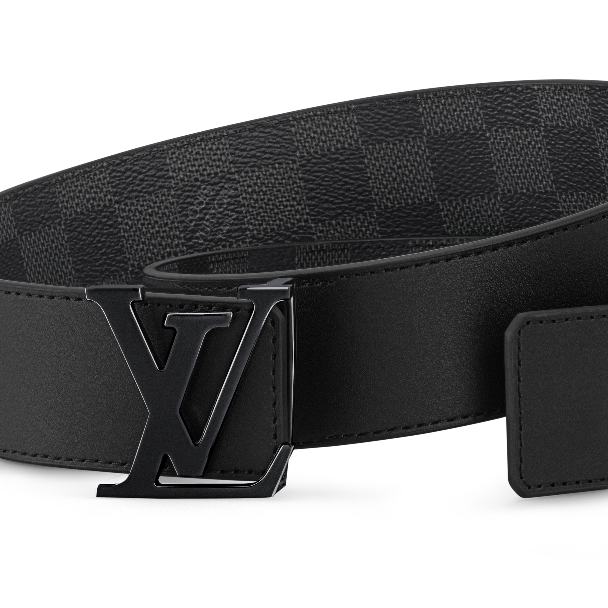 Damier Graphite Canvas Accessories Belts LV Initiales 40mm Reversible Belt | Louis Vuitton ® (Product zoom)