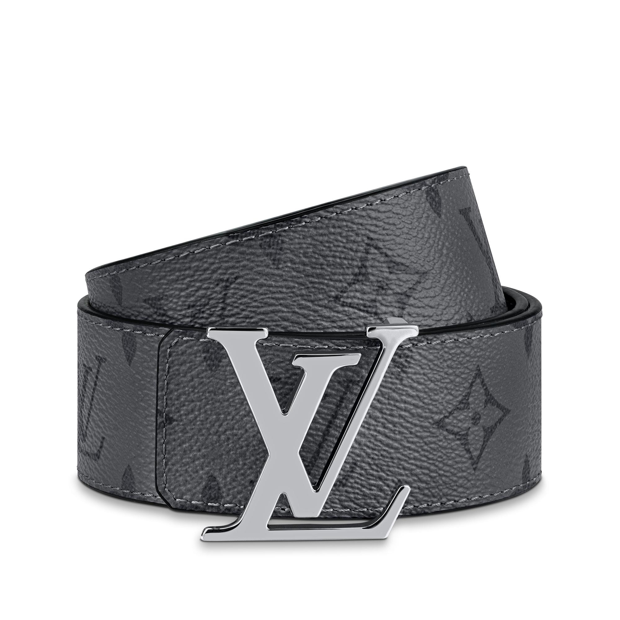 Beautiful Louis Vuitton Reversible Black Belt LV 3 Steps 40mm Reversible Belt Monogram Eclipse Canvas  main image 2