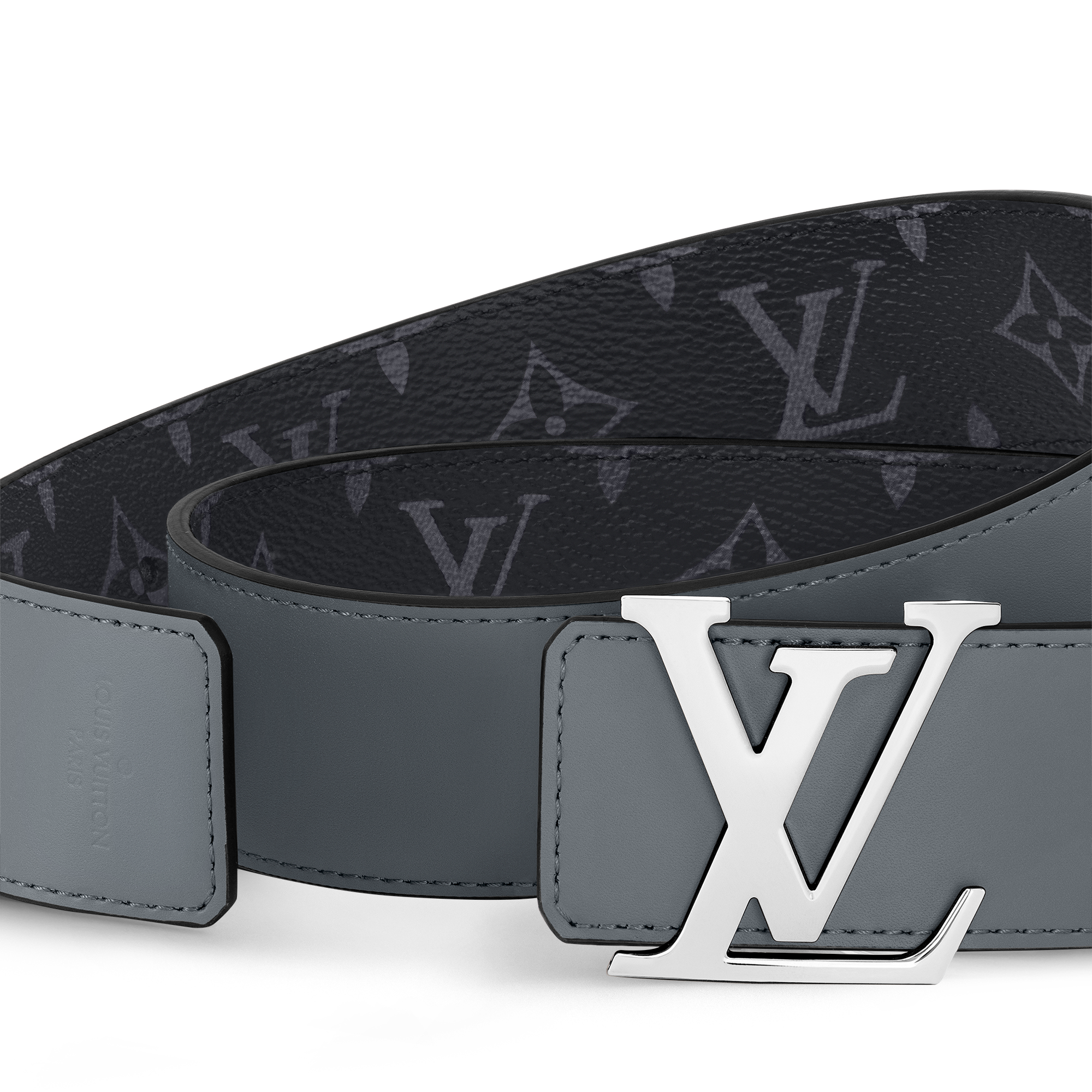 Monogram Eclipse Canvas Accessories Belts LV Initiales 40mm Reversible Belt | Louis Vuitton ® (Product zoom)