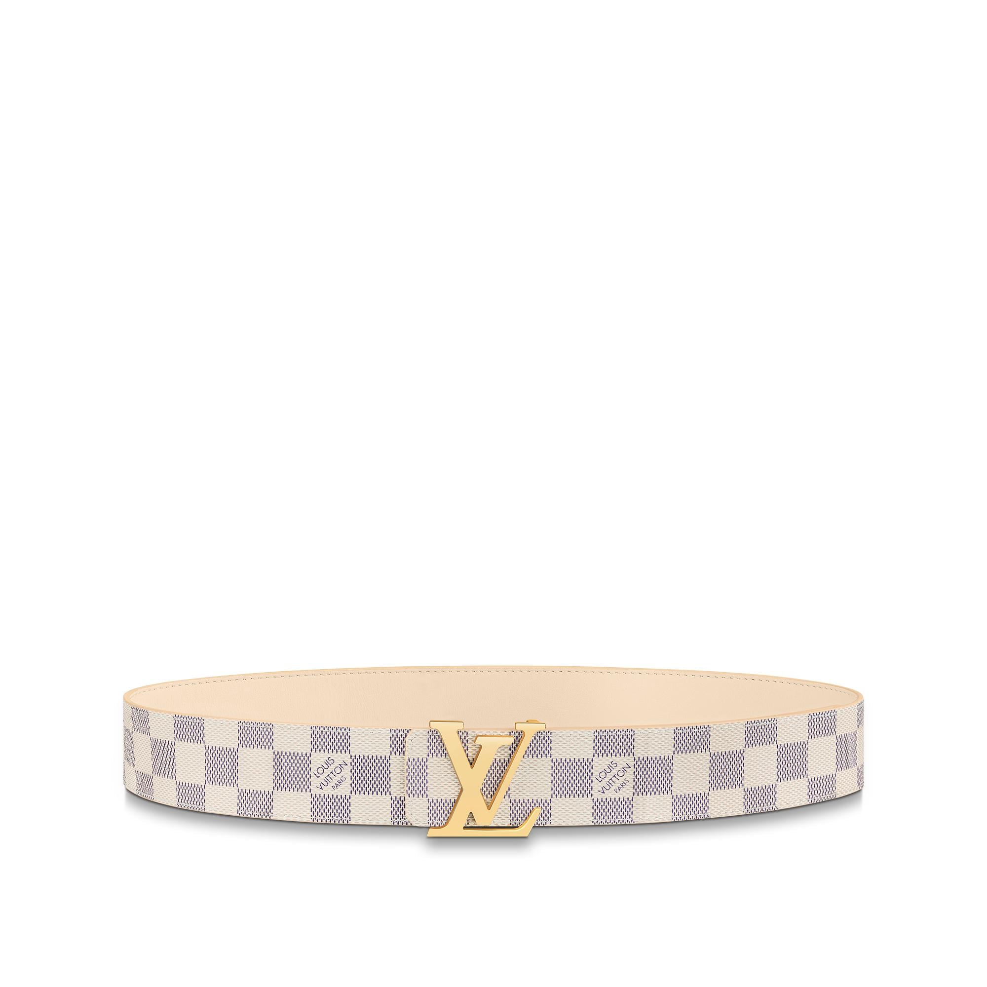 Damier Azur Accessories New This Season LV Initiales 40mm Reversible Belt | Louis Vuitton ® (Product zoom)