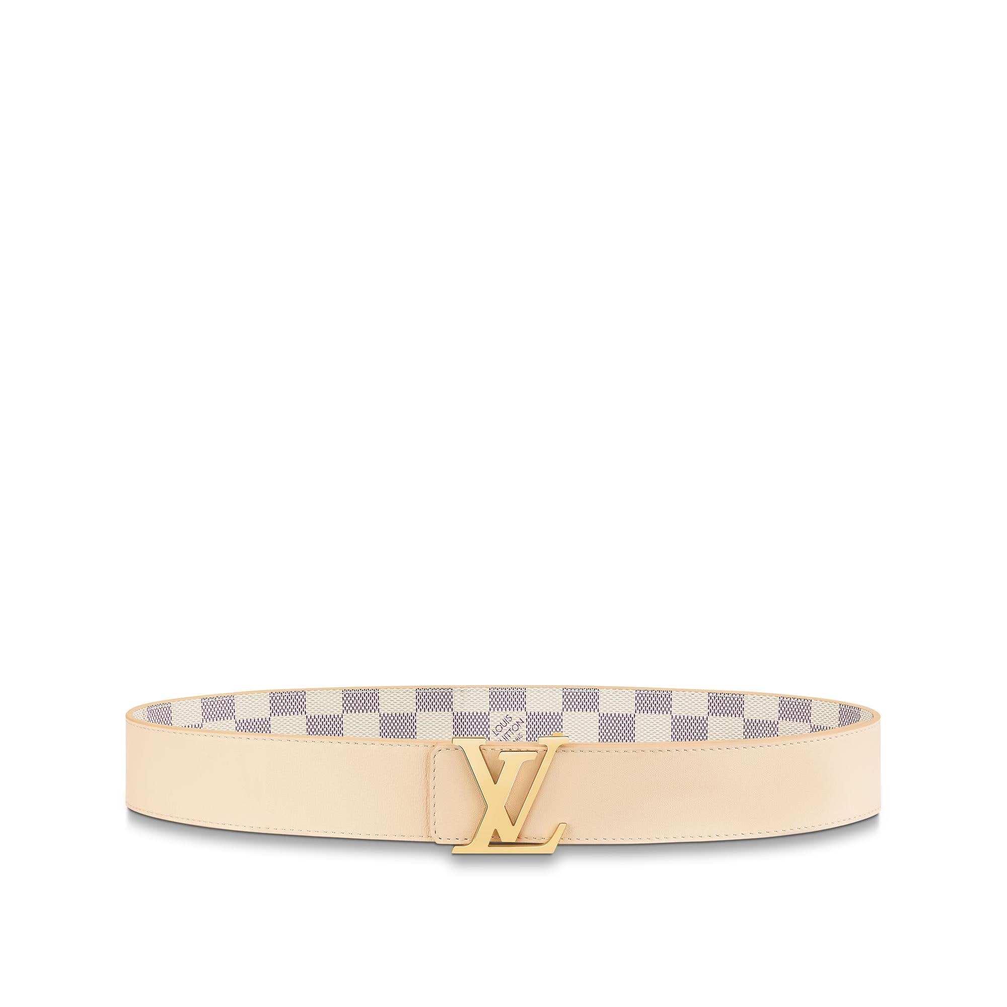Damier Azur Accessories New This Season LV Initiales 40mm Reversible Belt | Louis Vuitton ® (Product zoom)