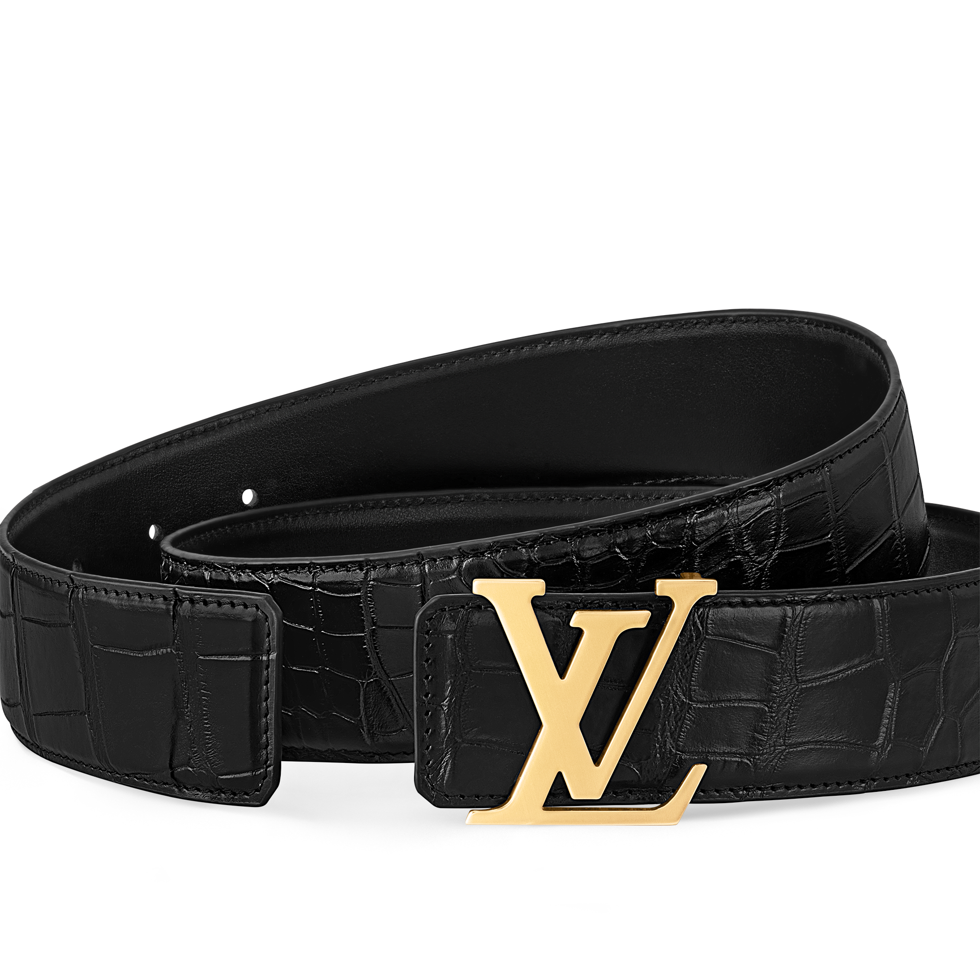 Crocodilien Brillant Accessories Belts LV Initiales 40mm Reversible Belt | Louis Vuitton ® (Product zoom)