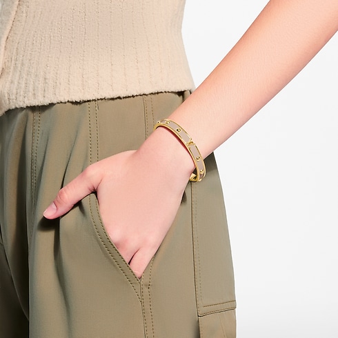 LV Initiales Bracelet Cropped Worn View