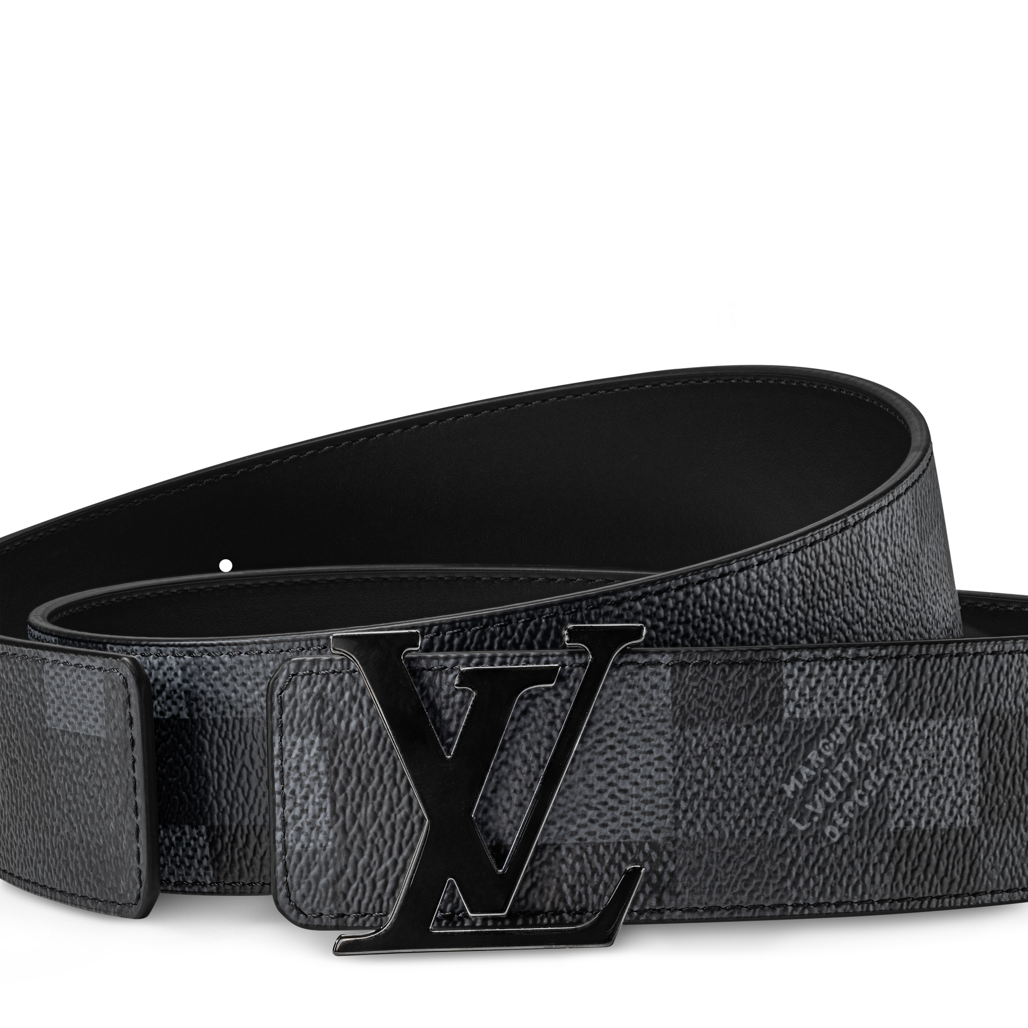 D16 Accessories Belts LV Initiales Damoflage 40mm Reversible Belt | Louis Vuitton ® (Product zoom)
