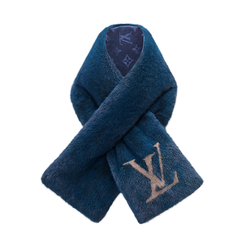 S00 Accessories Scarves LV Initiales Fur Scarf | Louis Vuitton ® (Product zoom)
