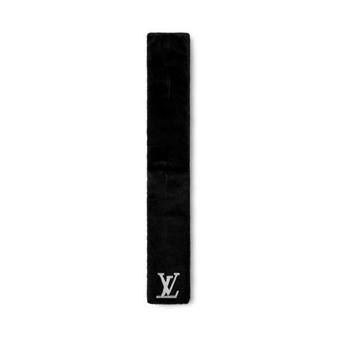 S00 Accessories Scarves LV Initiales Fur Scarf | Louis Vuitton ® (Product zoom)