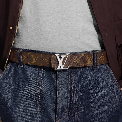 Monogram Midnight Accessories Belts LV initiales Monogram Midnight 40mm Reversible Belt | Louis Vuitton ® (Product zoom)