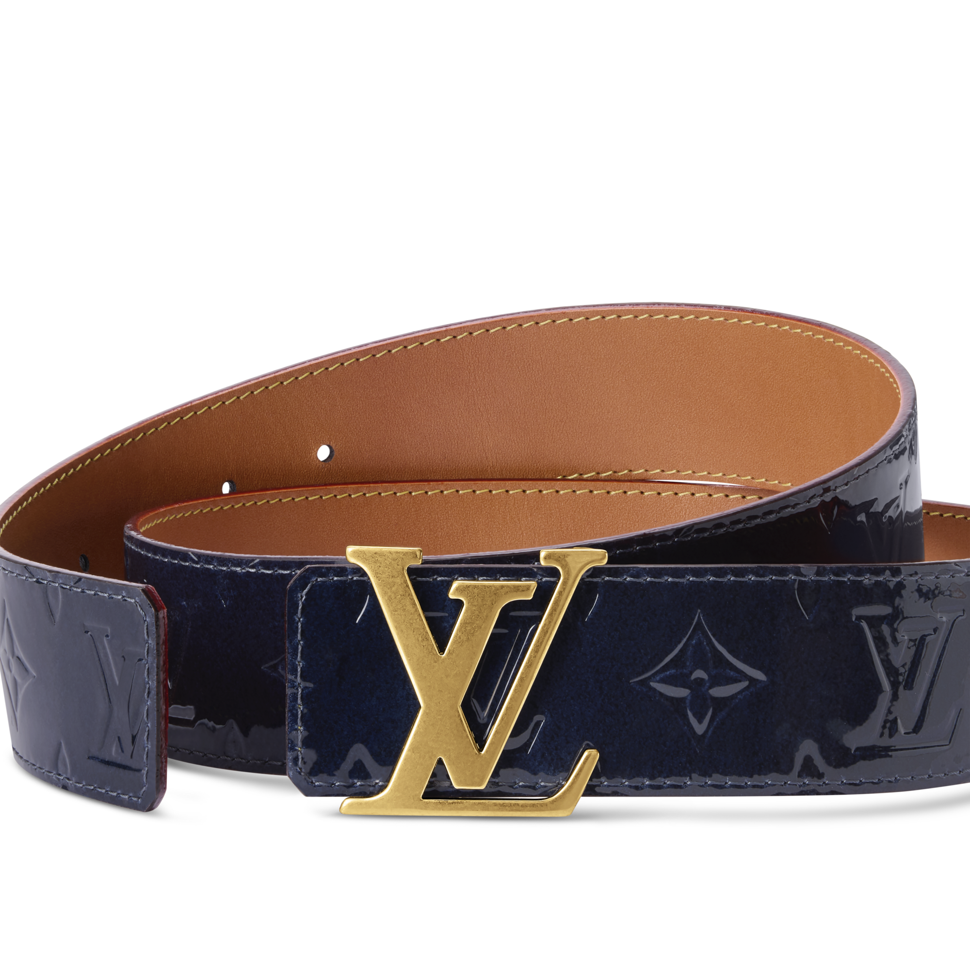 LV Initiales Monogram Vintage Vernis 40mm Reversible Belt  display picture 1
