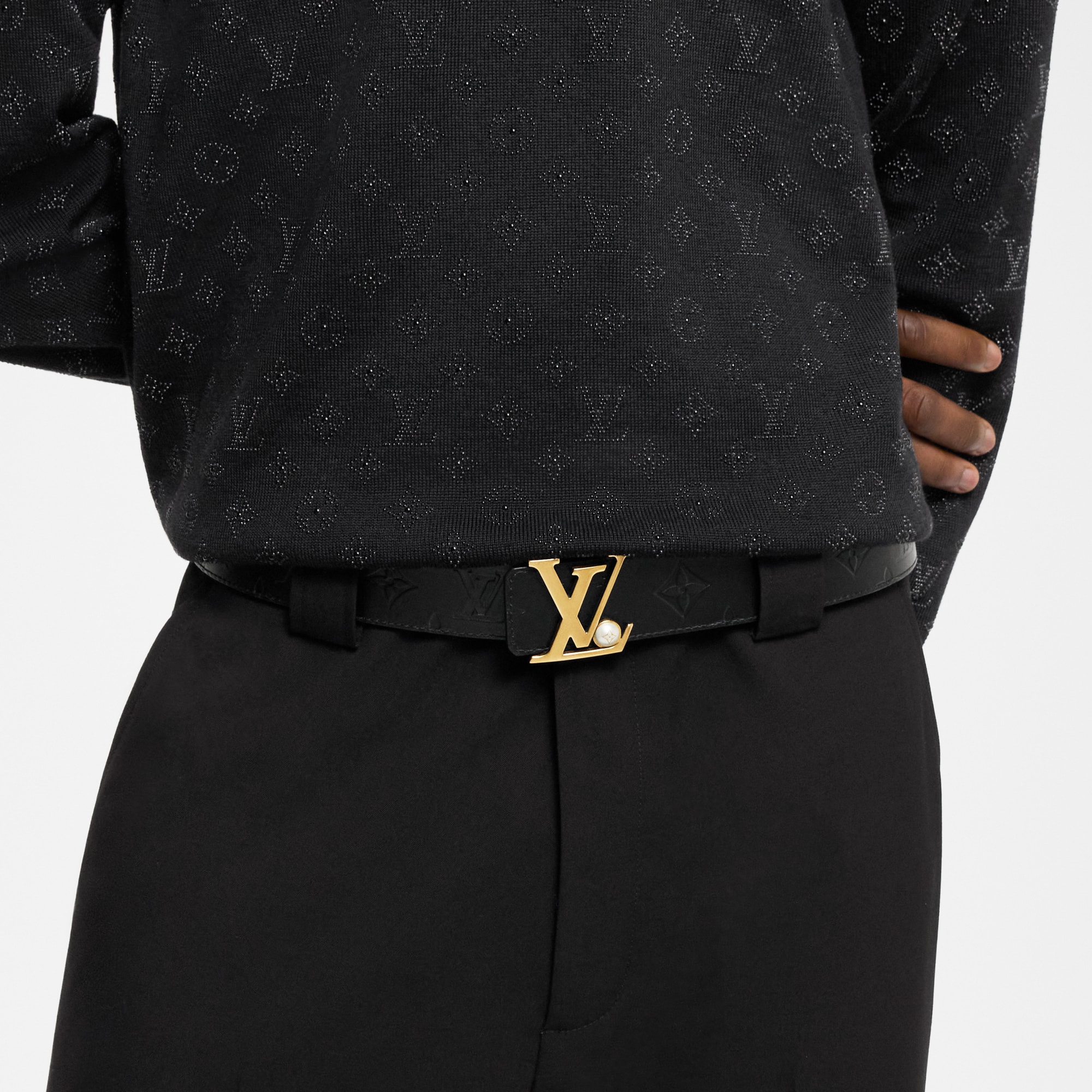  Accessories Belts LV Initiales Pearls 40mm Reversible Belt | Louis Vuitton ® (Product zoom)