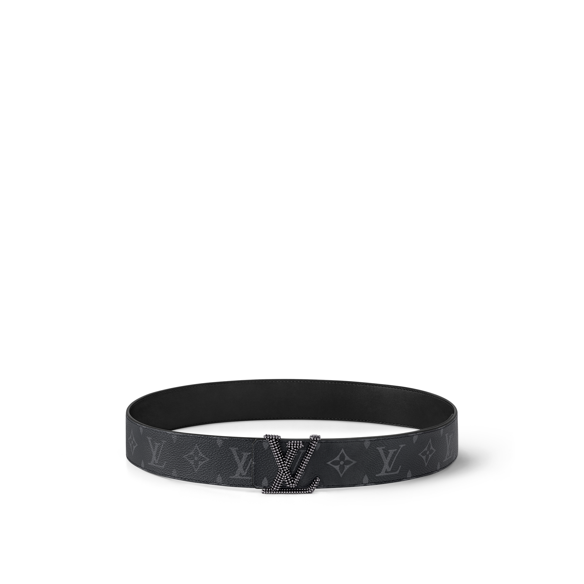 Monogram Eclipse Canvas Accessories Belts LV Initiales Studs 40mm Reversible Belt | Louis Vuitton ® (Product zoom)