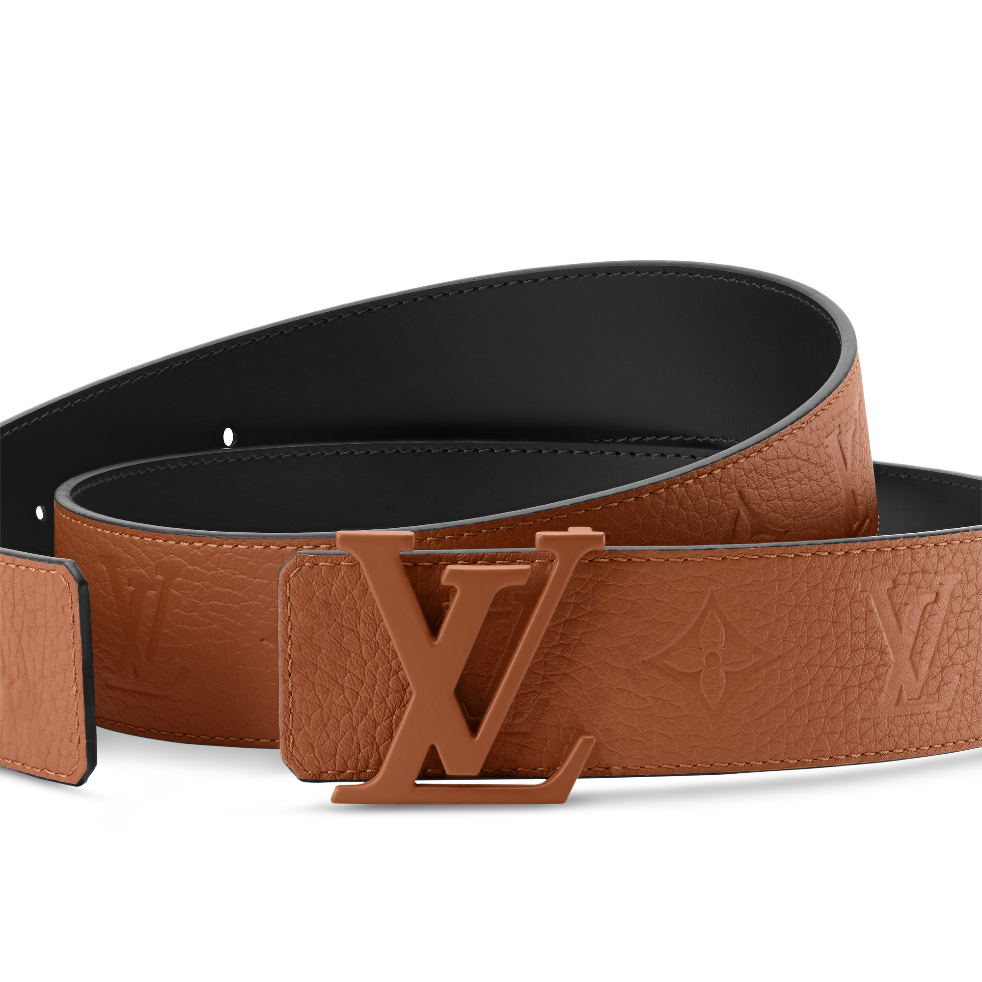 LV Initiales Taurillon Monogram 40mm Reversible Belt
