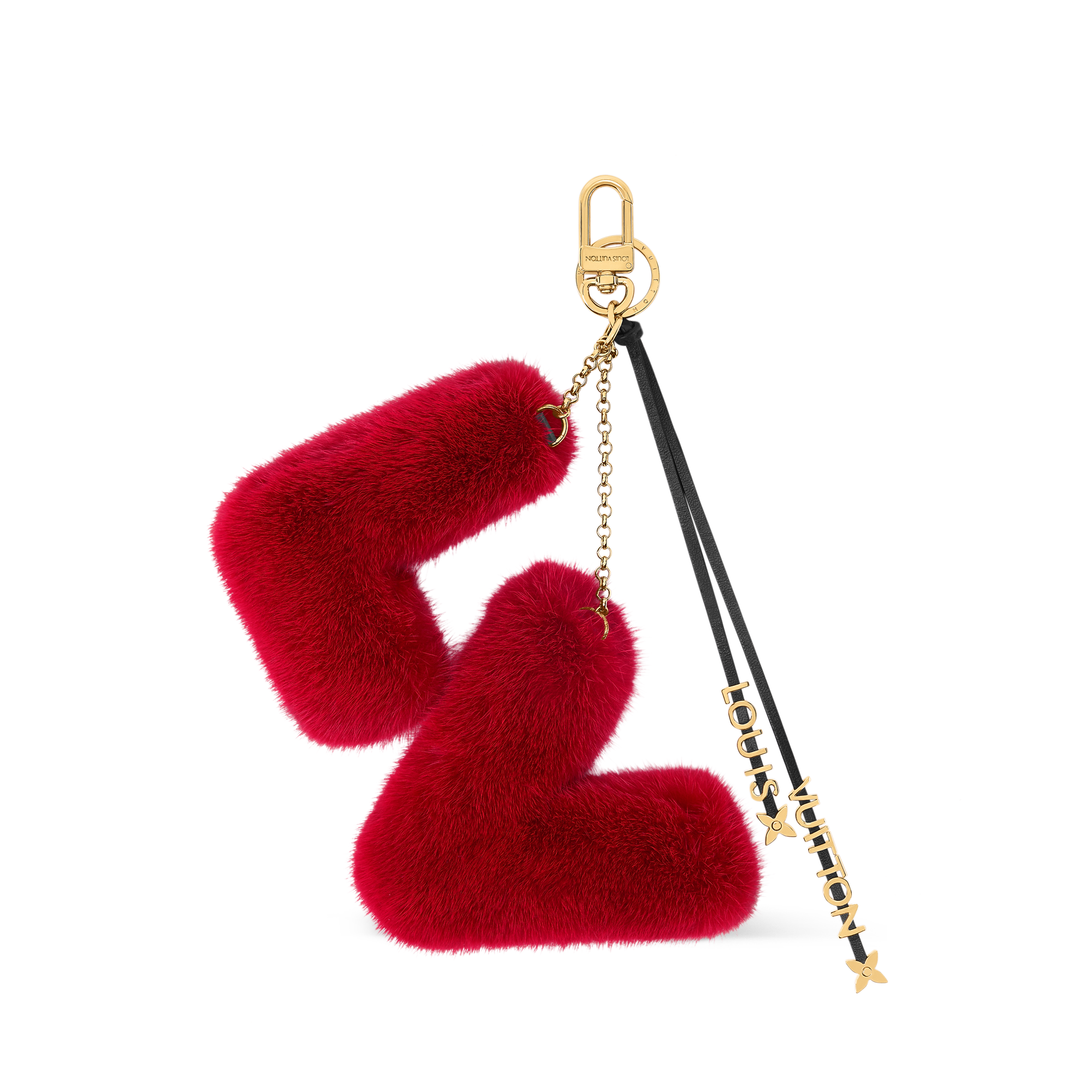 LV Initials Key Holder And Bag Charm