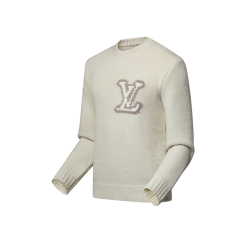 Ready-to-Wear All Ready-to-Wear LV Intarsia Crewneck | Louis Vuitton ® (Product zoom)