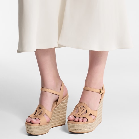 Shoes Sandals and Espadrilles LV Isola Wedge Espadrille | Louis Vuitton ® (Product zoom)