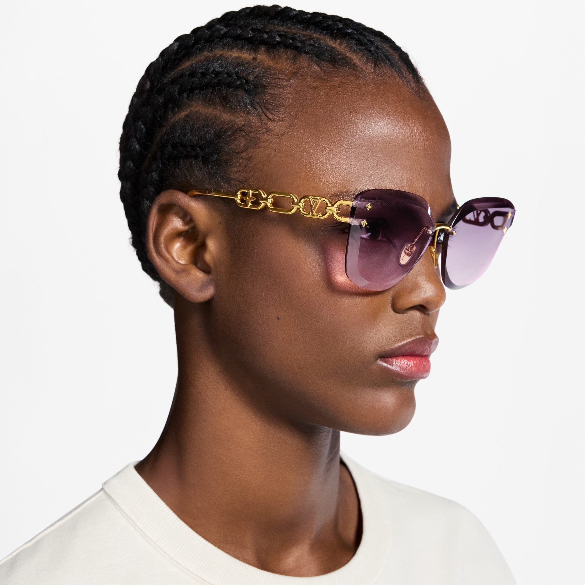 Louis Vuitton LV Jewel Round Cat Eye Sunglasses LV Jewel Cat Eye Sunglasses S00 - Women - Accessories  main image 3