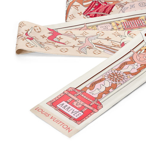 S00 Accessories Silk Squares and Bandeaus LV Journey Bandeau | Louis Vuitton ® (Product zoom)