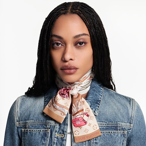 S00 Accessories Silk Squares and Bandeaus LV Journey Bandeau | Louis Vuitton ® (Product zoom)