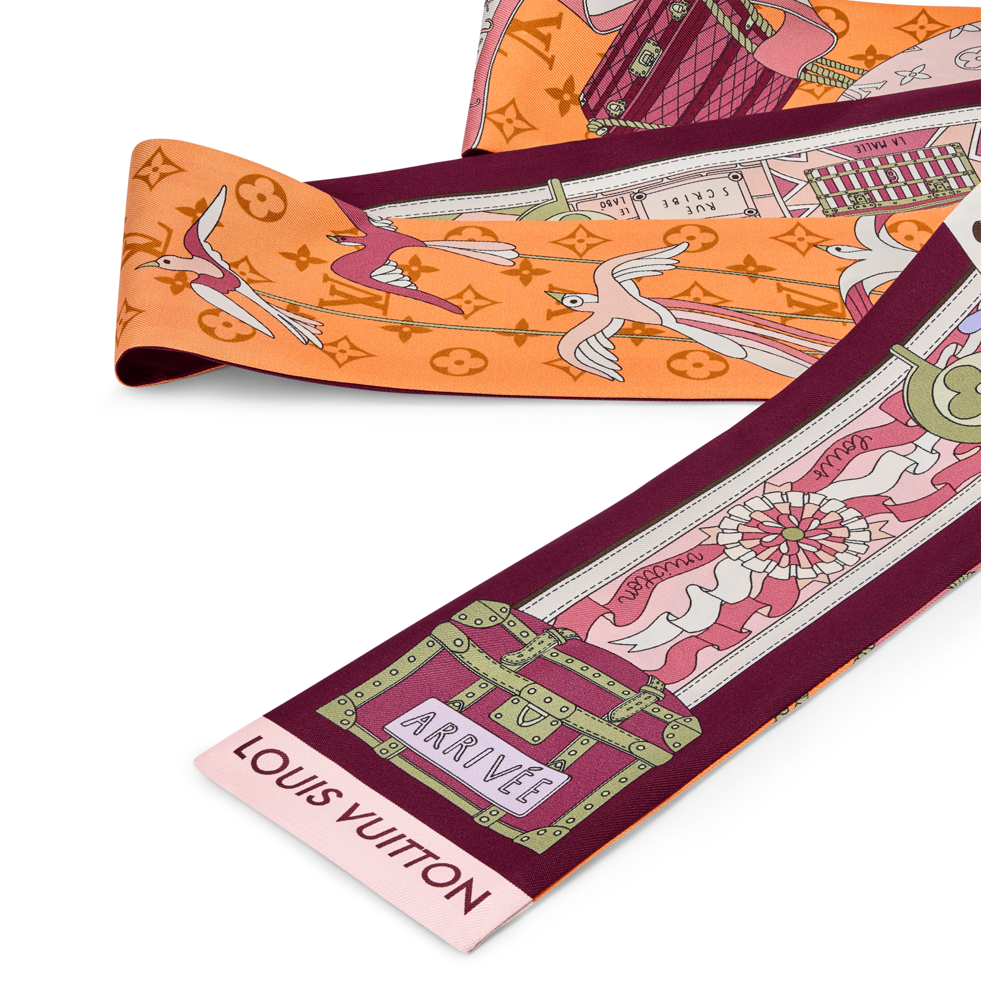 S00 Accessories Silk Squares and Bandeaus  LV Journey Bandeau | Louis Vuitton ® (Product zoom)