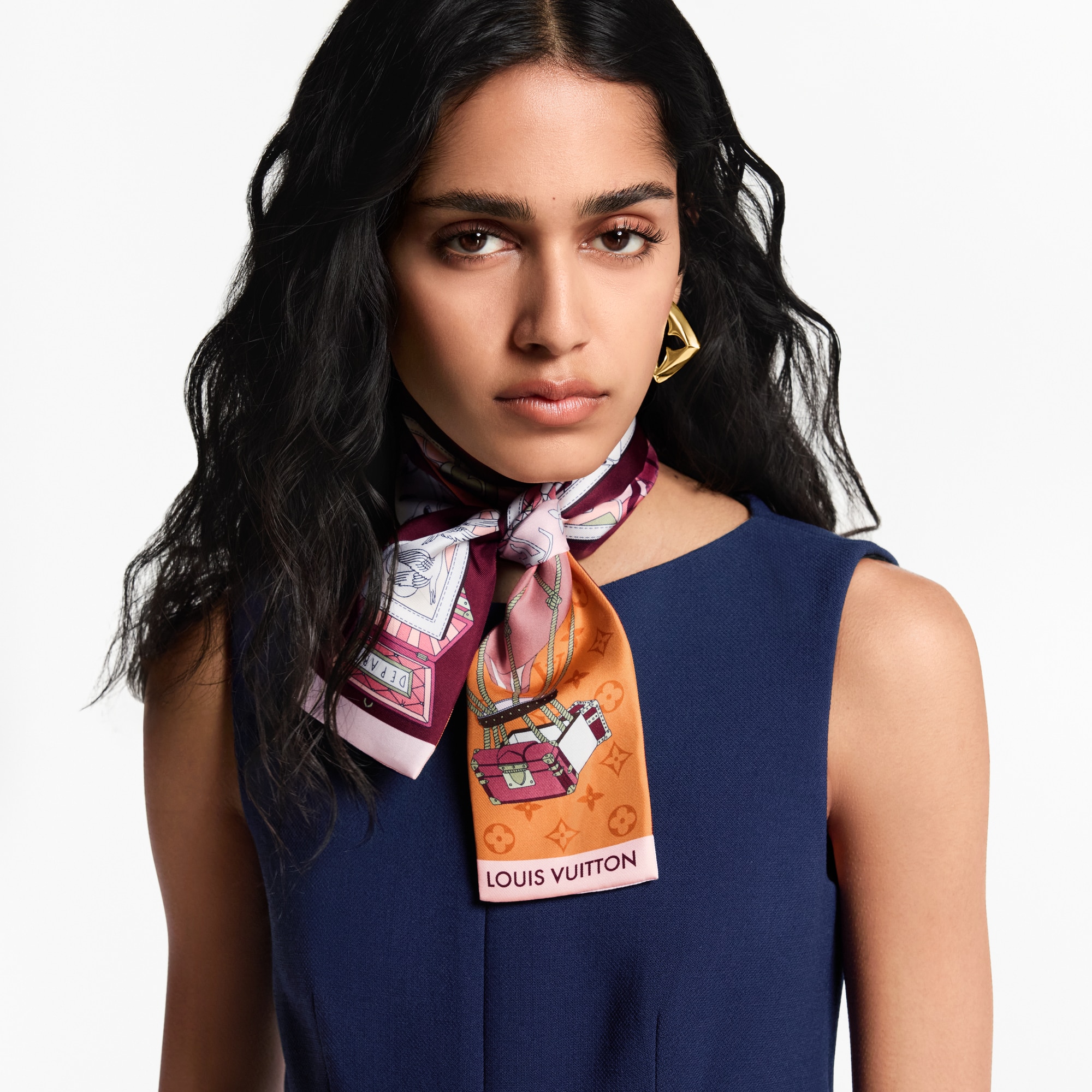 S00 Accessories Silk Squares and Bandeaus  LV Journey Bandeau | Louis Vuitton ® (Product zoom)