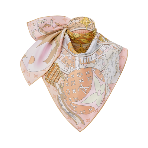 S00 Accessories Silk Squares and Bandeaus LV Journey Square 90 | Louis Vuitton ® (Product zoom)